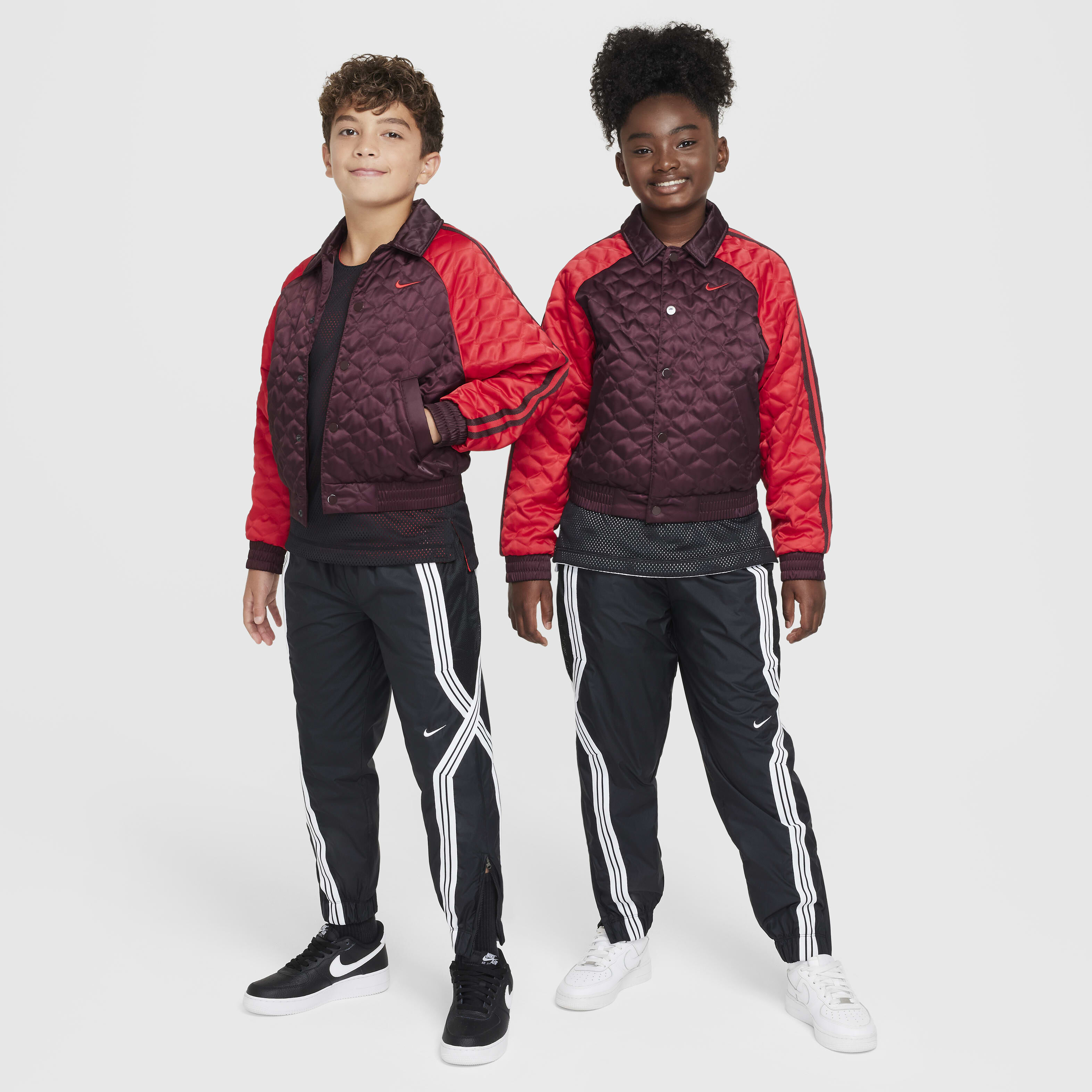 Buy Nike Culture of Basketball Older Kids Bomber Jacket Burgundy Crush University Red University Red Nike Kuwait Official