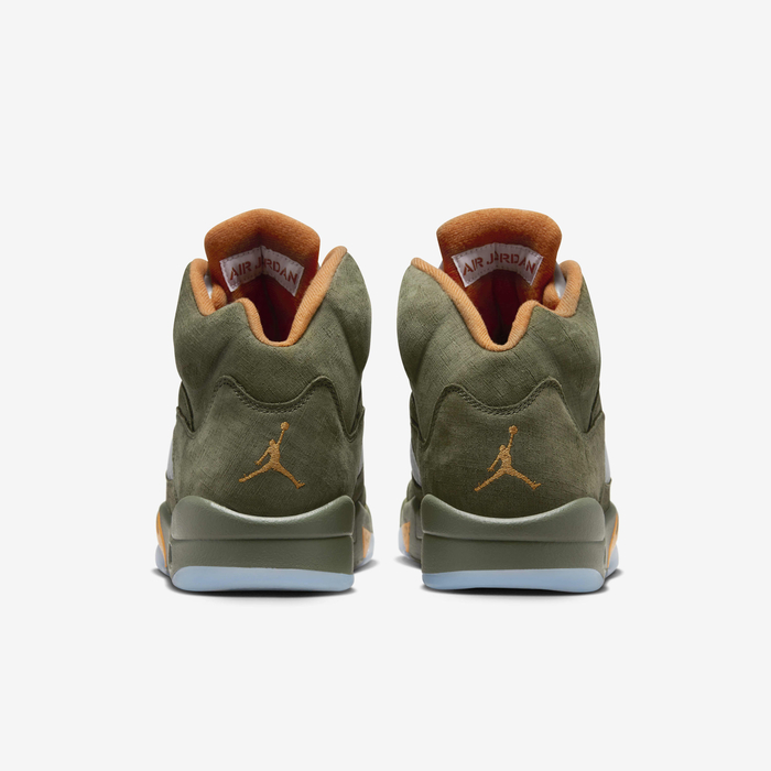 Buy Air Jordan Retro Men's Shoes Army Olive/Solar Orange