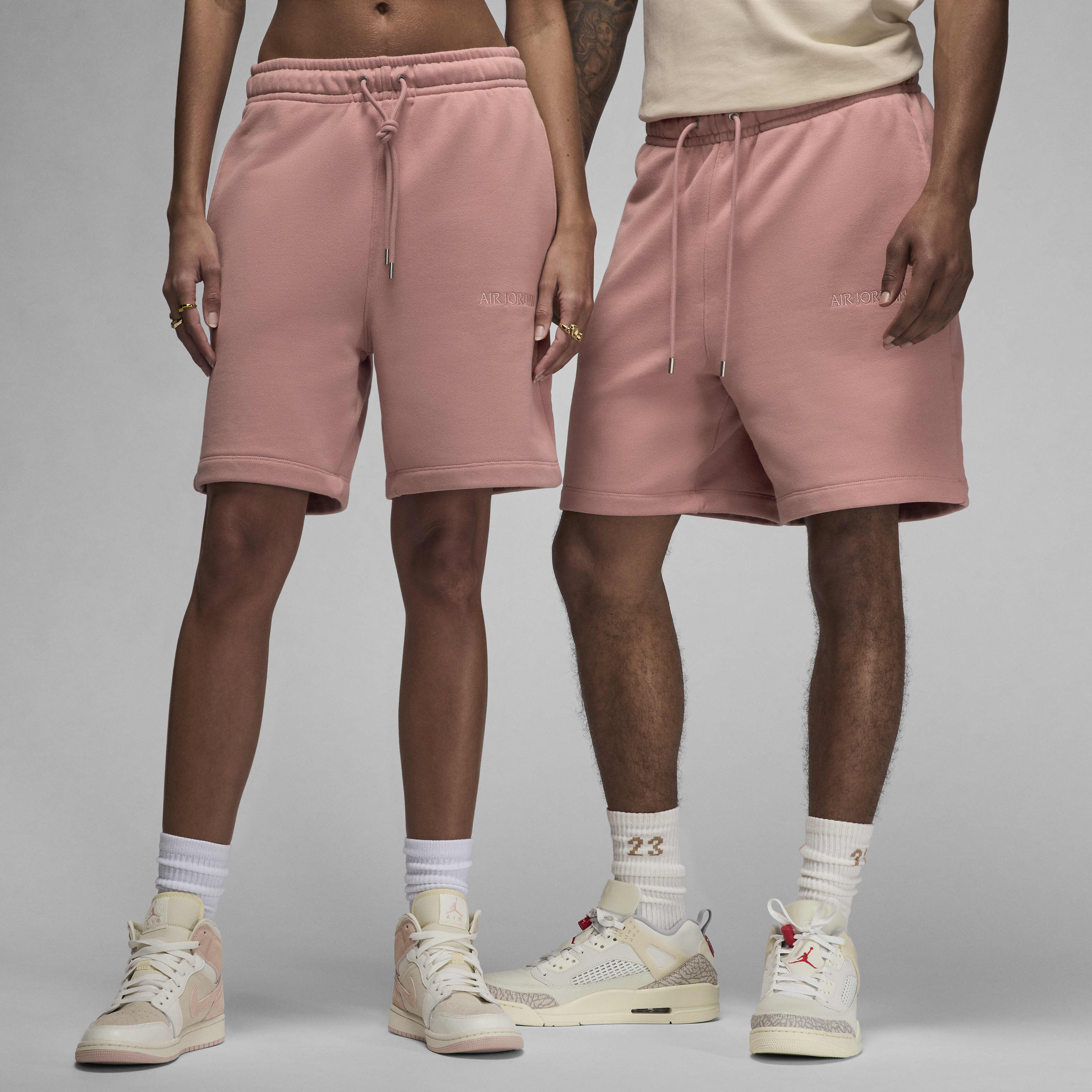 ◆Nike◆ Air Jordan Wordmark Men's Fleece Shorts Buy Air Jordan Wordmark Men's Fleece Shorts - Rust Pink