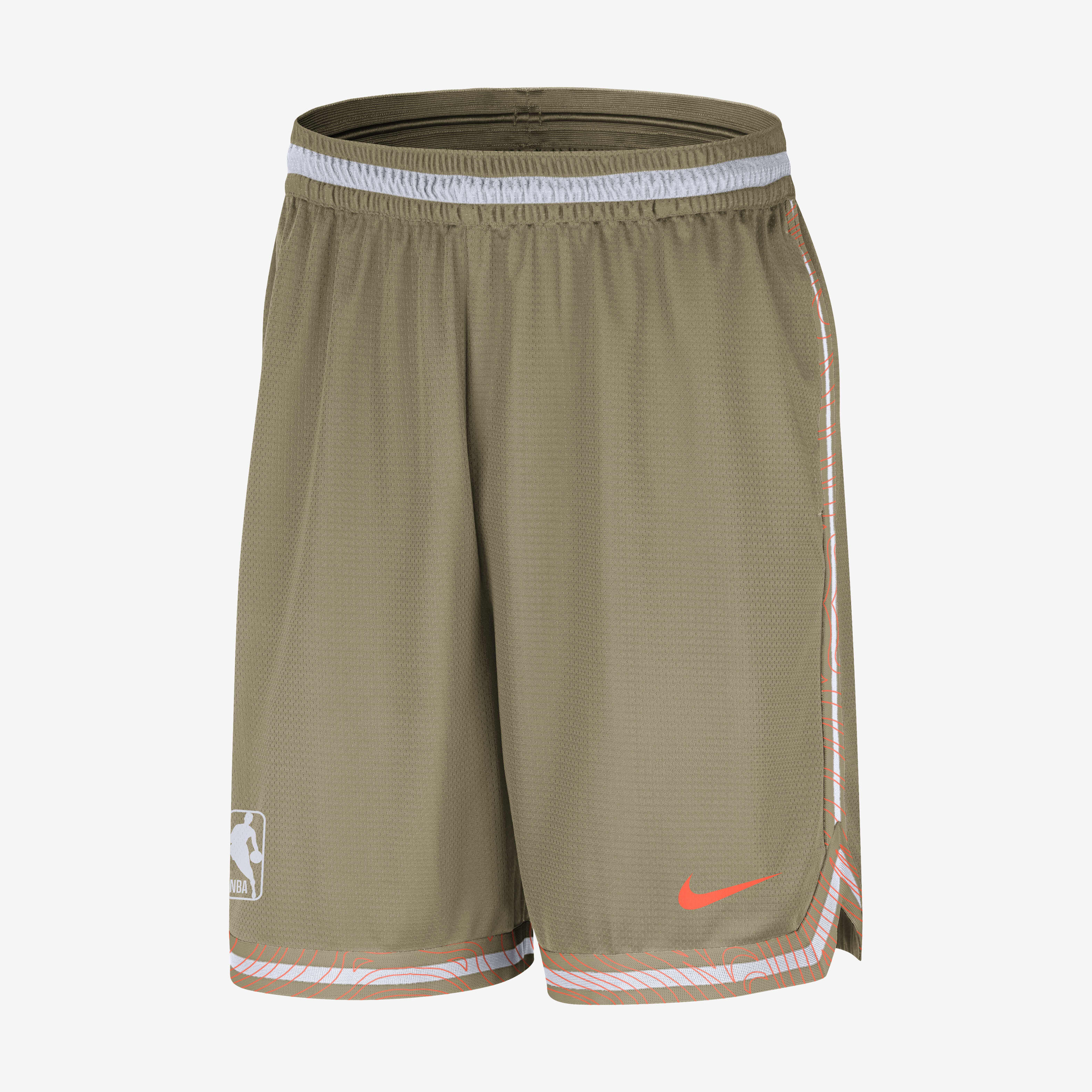 Buy Team 31 DNA Men s Nike Dri FIT 20.5cm approx. Unlined NBA Shorts Neutral Olive Hyper Crimson Nike Kuwait Official