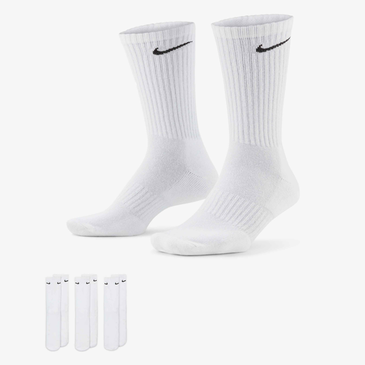 Accessories & Equipment-Nike, Nike Everyday Cushioned, Training Crew Socks (3 Pairs)