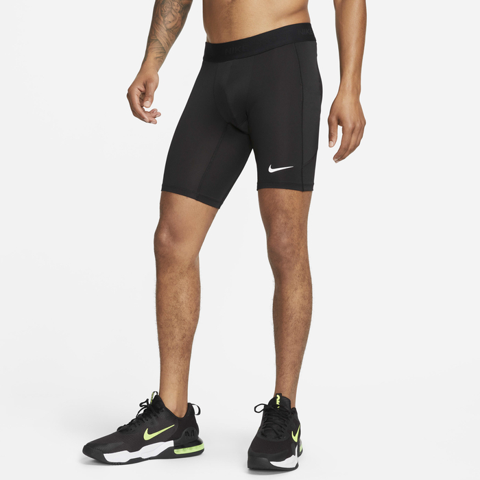 Buy Nike Pro Men's Dri-FIT Fitness Long Shorts Black/White