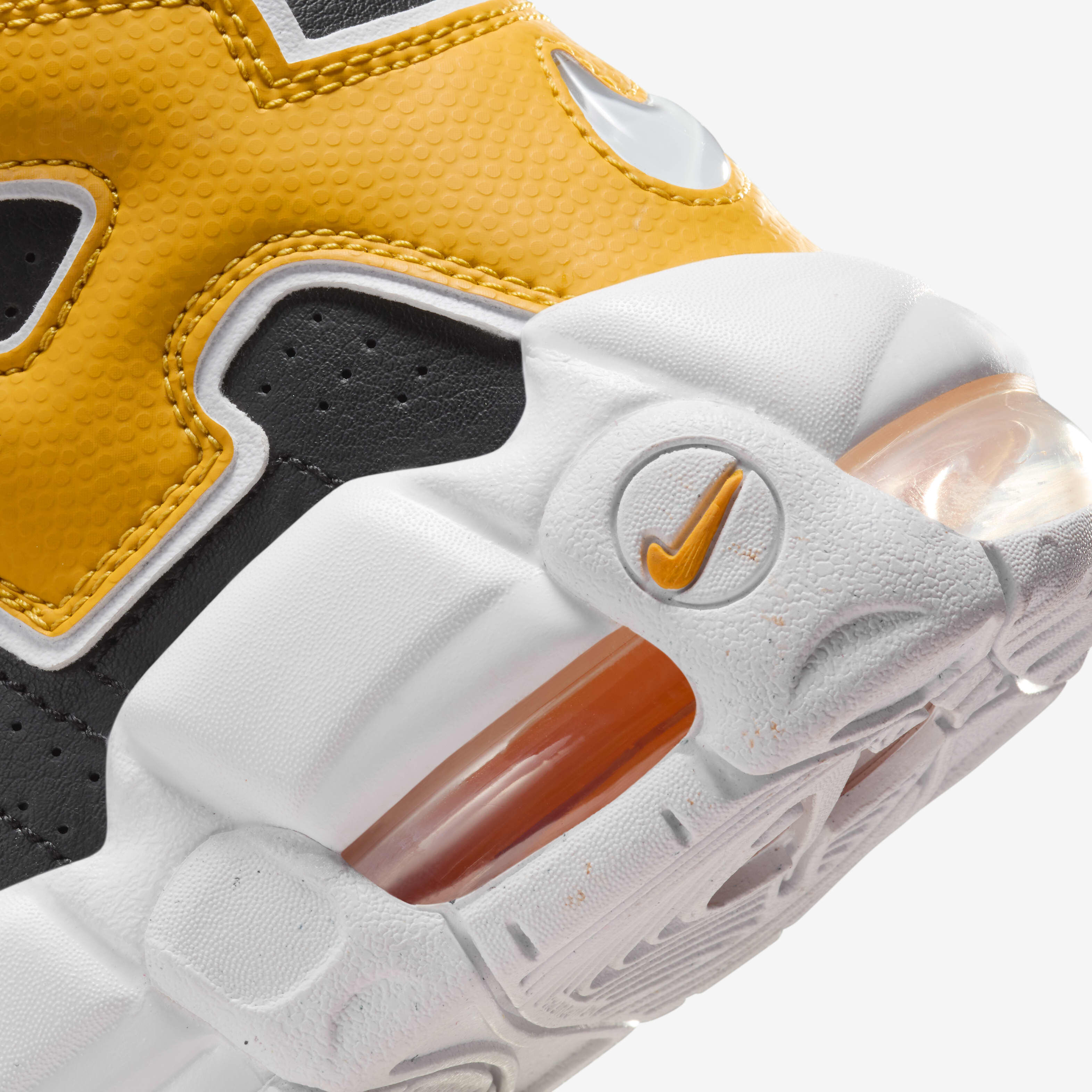 Buy Nike Air More Uptempo Older Kids Shoes Black University Gold White Nike Kuwait Official