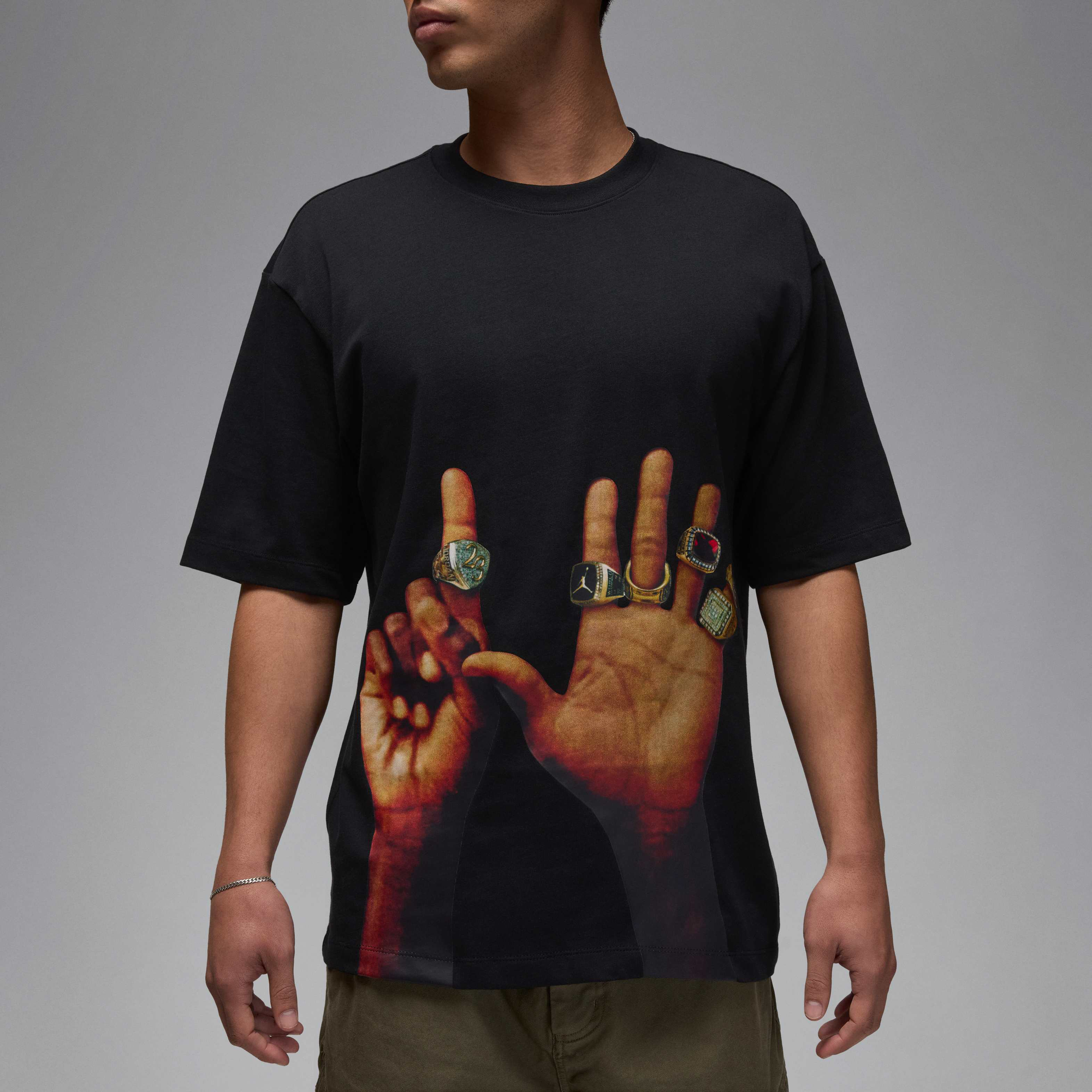 ★【NIKE】 Jordan Flight MVP Ring T-Shirt ★ Jordan Flight MVP Rings Graphic T-Shirt Black / Sail | JD Sports