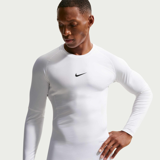 Men's Long Sleeves Shirts-Nike, Nike Pro, Men's Dri-FIT Tight Long-Sleeve Fitness Top