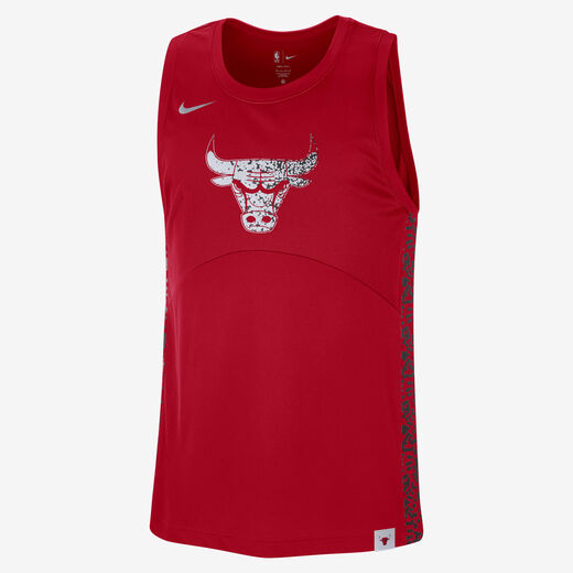 Men's Sleeveless Tank Tops-Nike, Chicago Bulls Starting 5 Courtside, Men's Nike Dri-FIT NBA Graphic Jersey
