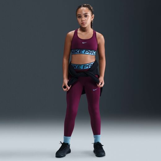 Leggings-Nike, Nike Pro, Older Kids' (Girls') Dri-FIT Leggings with Shine Accents