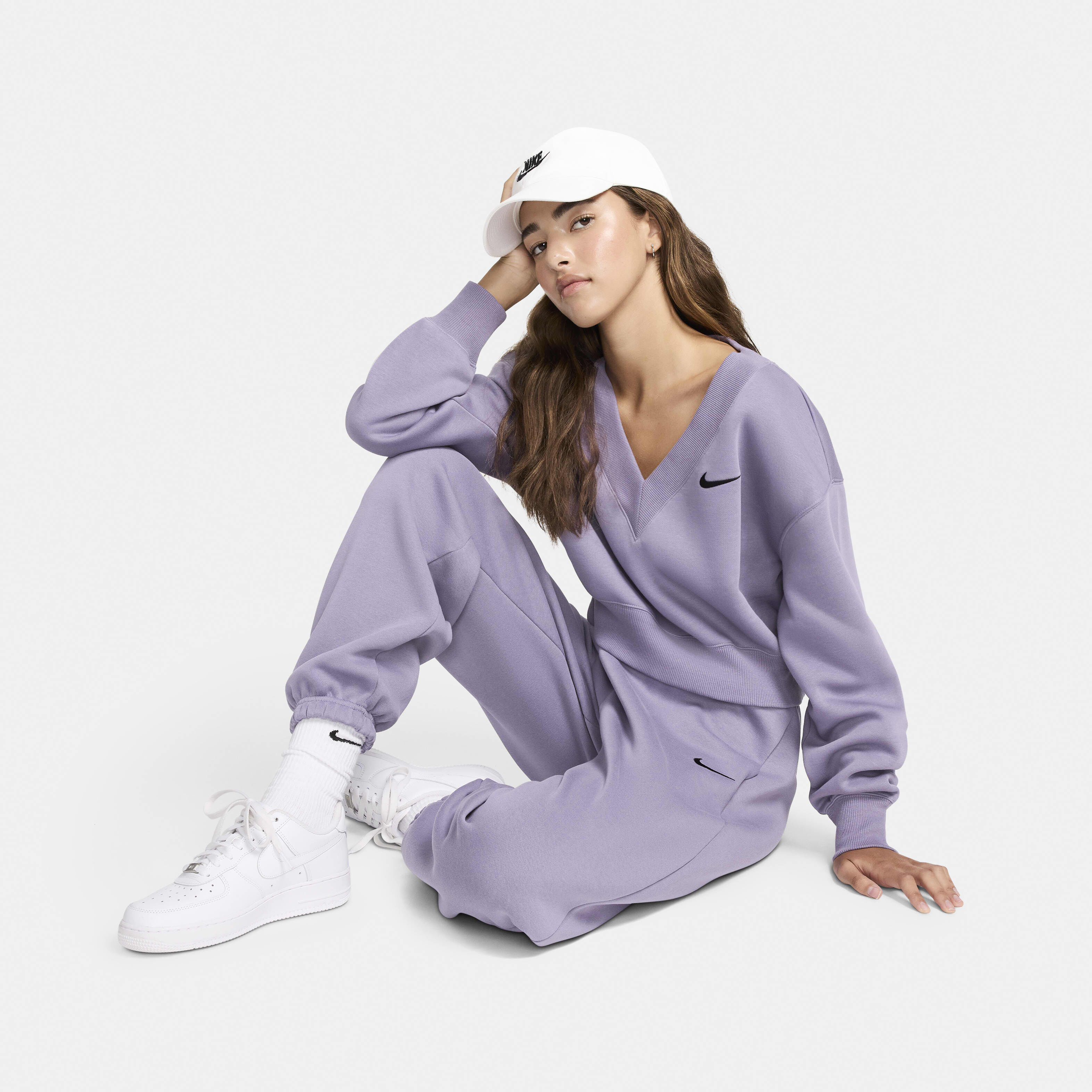 Buy Nike Sportswear Phoenix Fleece Women s High Waisted Oversized Tracksuit Bottoms Nike Kuwait Official