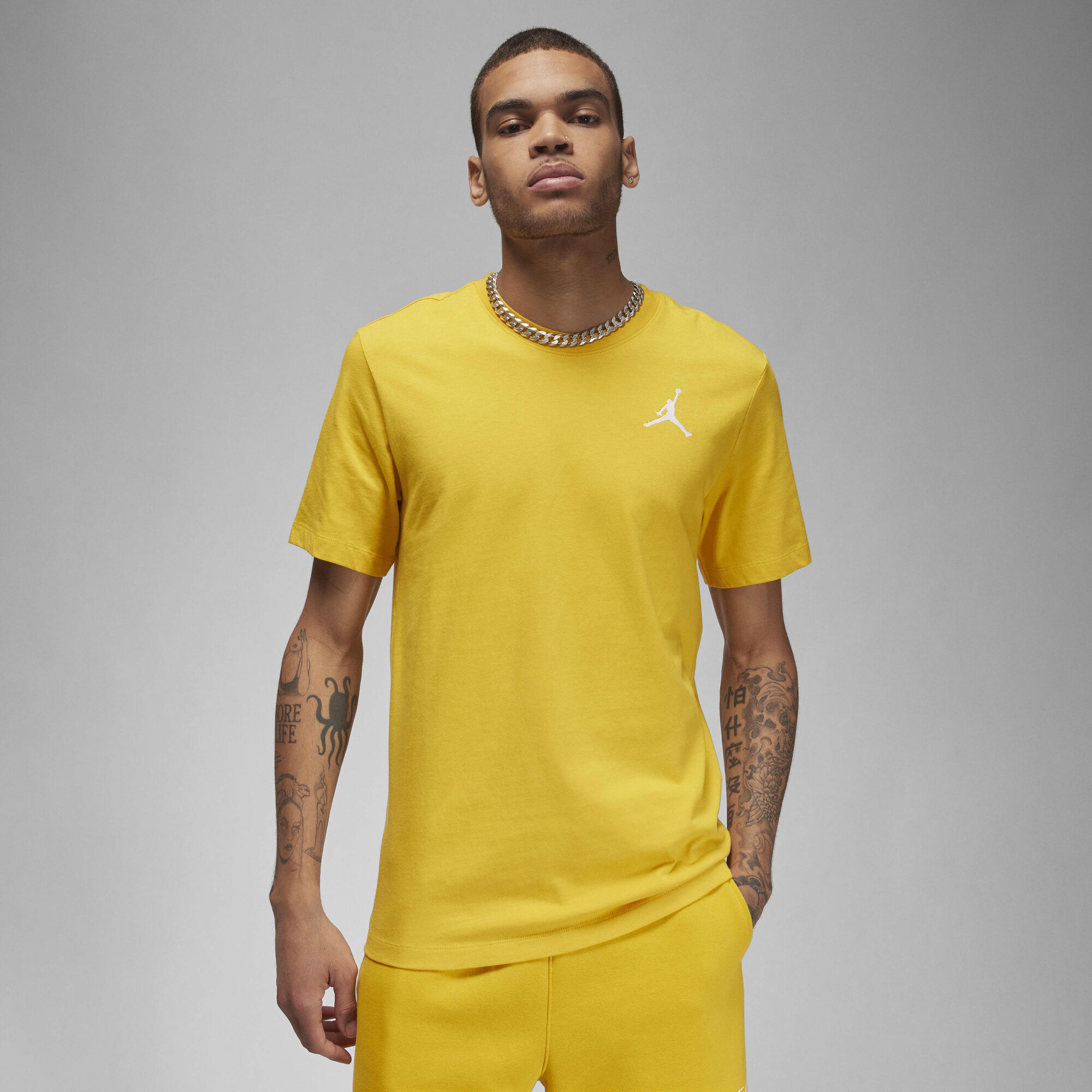 Buy Jordan Jumpman Men's Short-Sleeve T-Shirt Yellow Ochre/White