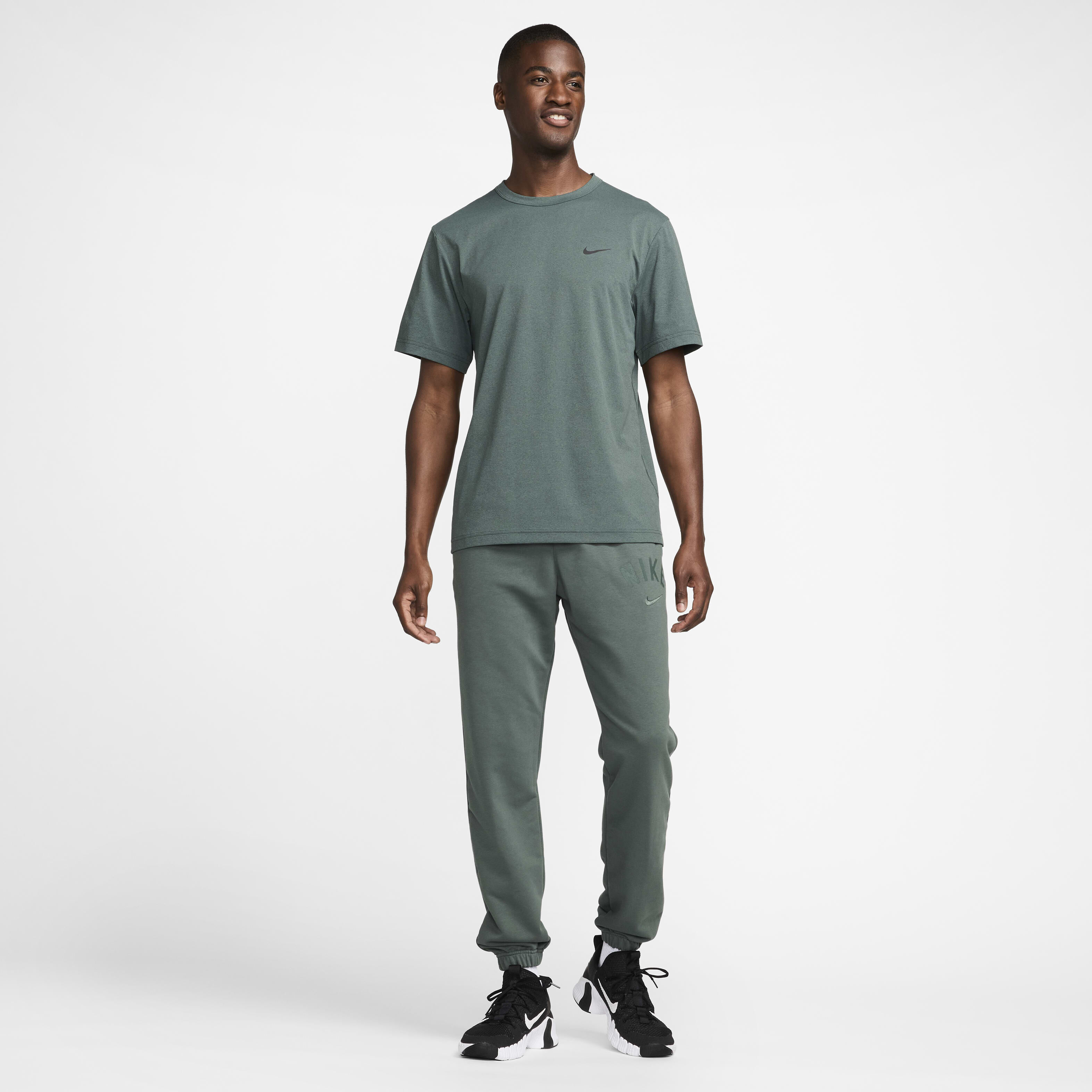 Buy Nike Swoosh Men s Dri FIT Fleece Fitness Joggers Nike Kuwait Official