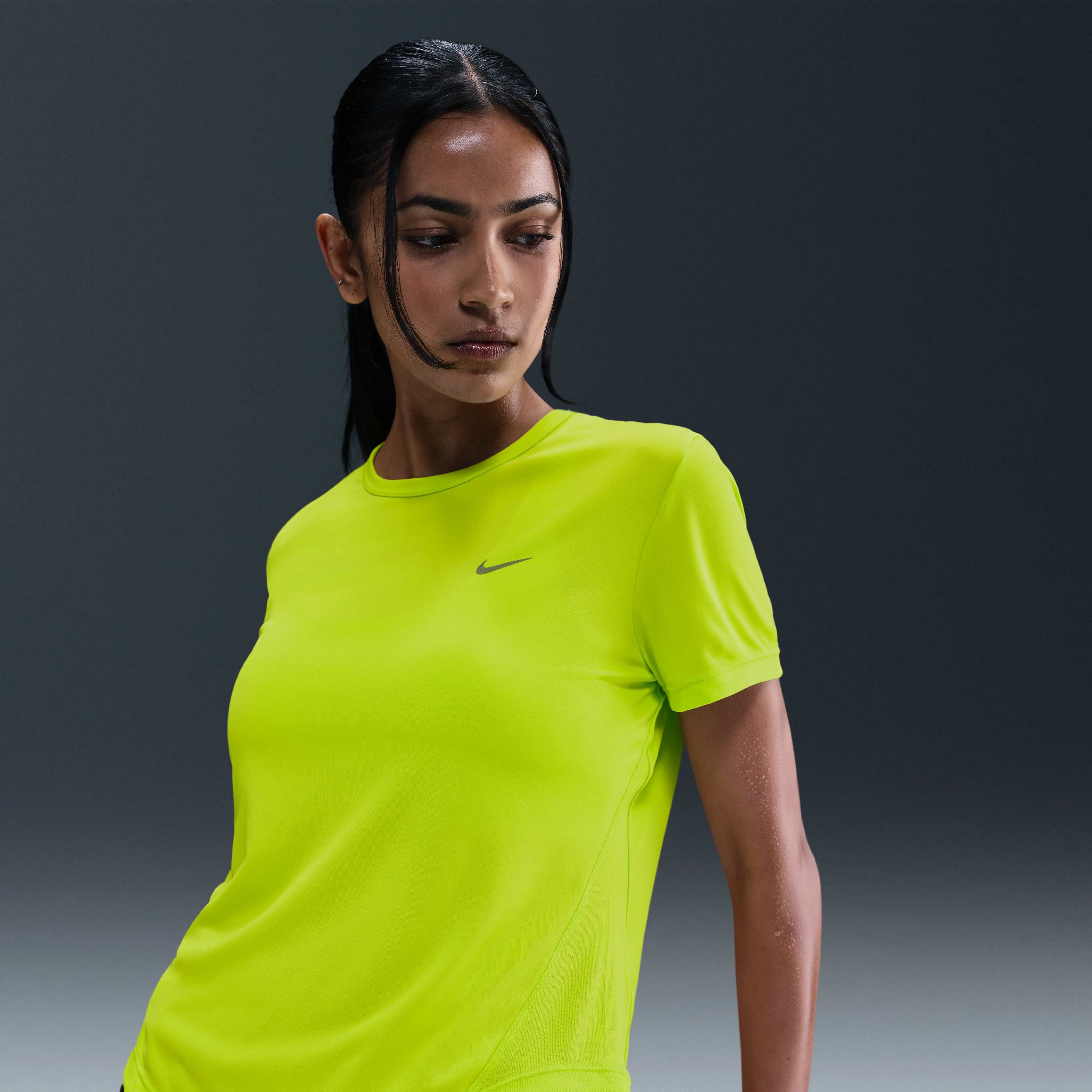 neon green nike shirt women's