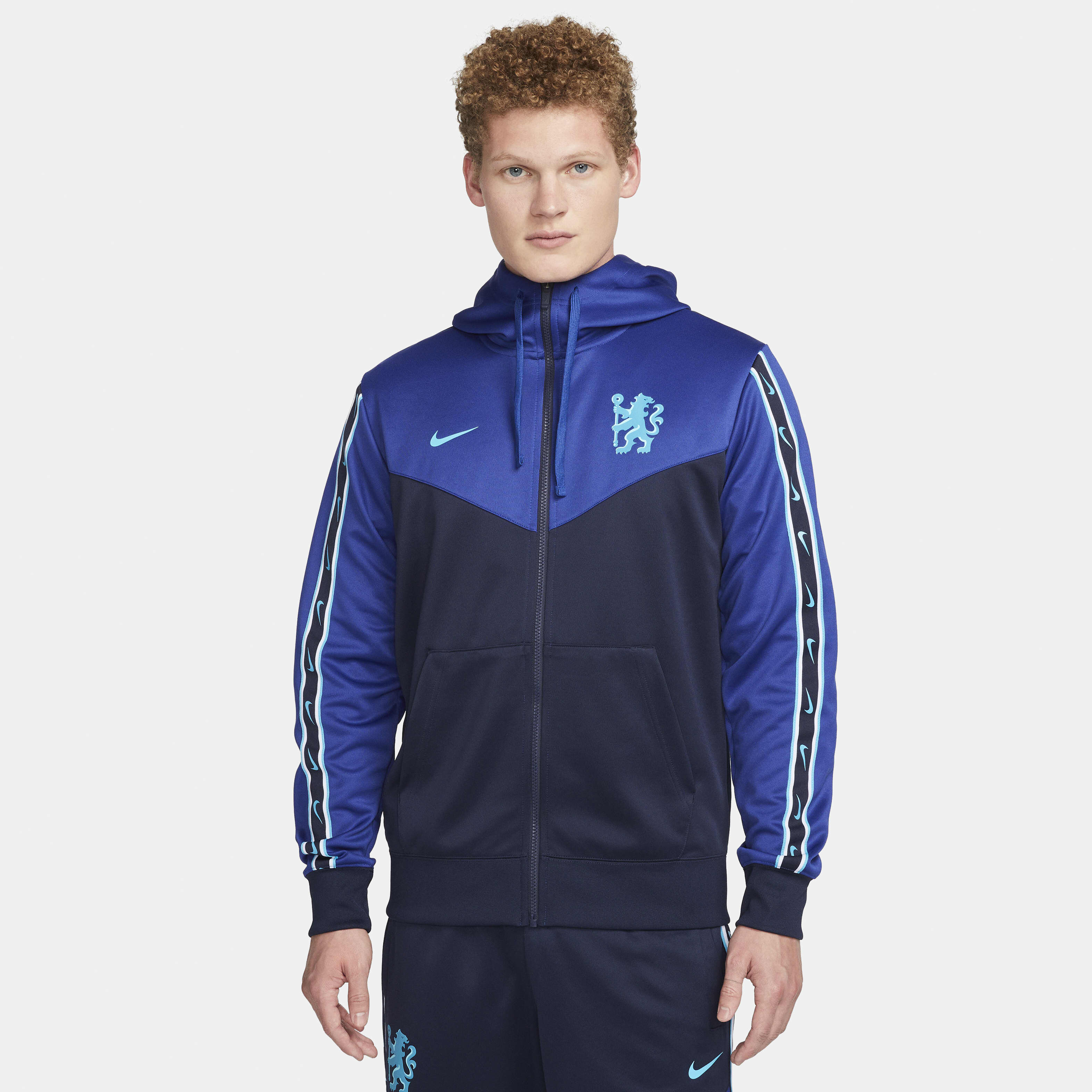 Buy Chelsea F.C. Repeat Men's Nike Full-Zip Hoodie - College Navy