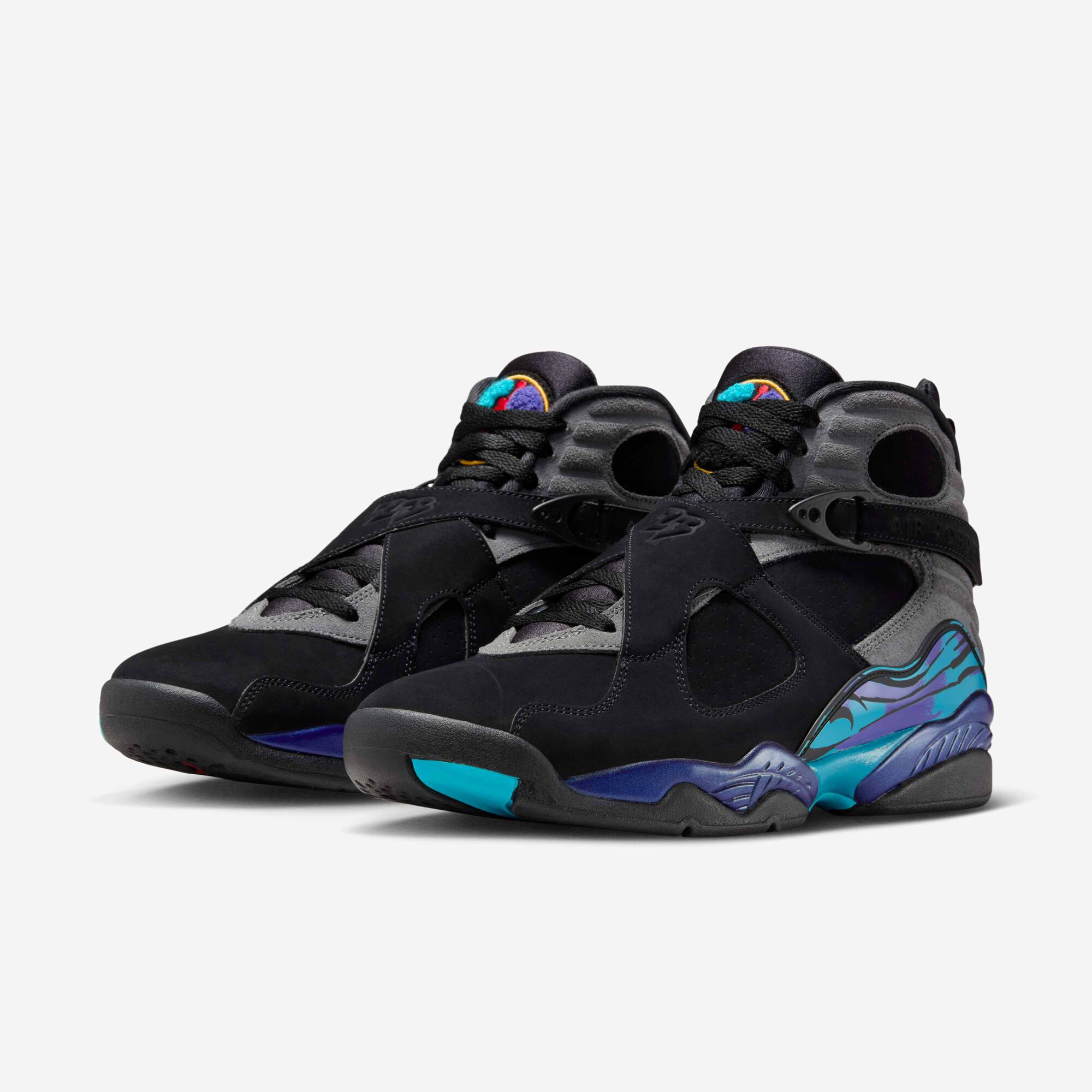 Buy Air Jordan Retro 'Aqua' Men's Shoes Black/Multi-Colour