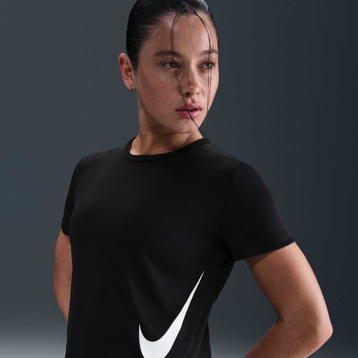 Tempo-Nike, Nike Tempo Swoosh, Women's Dri-FIT Short-Sleeve Running Top