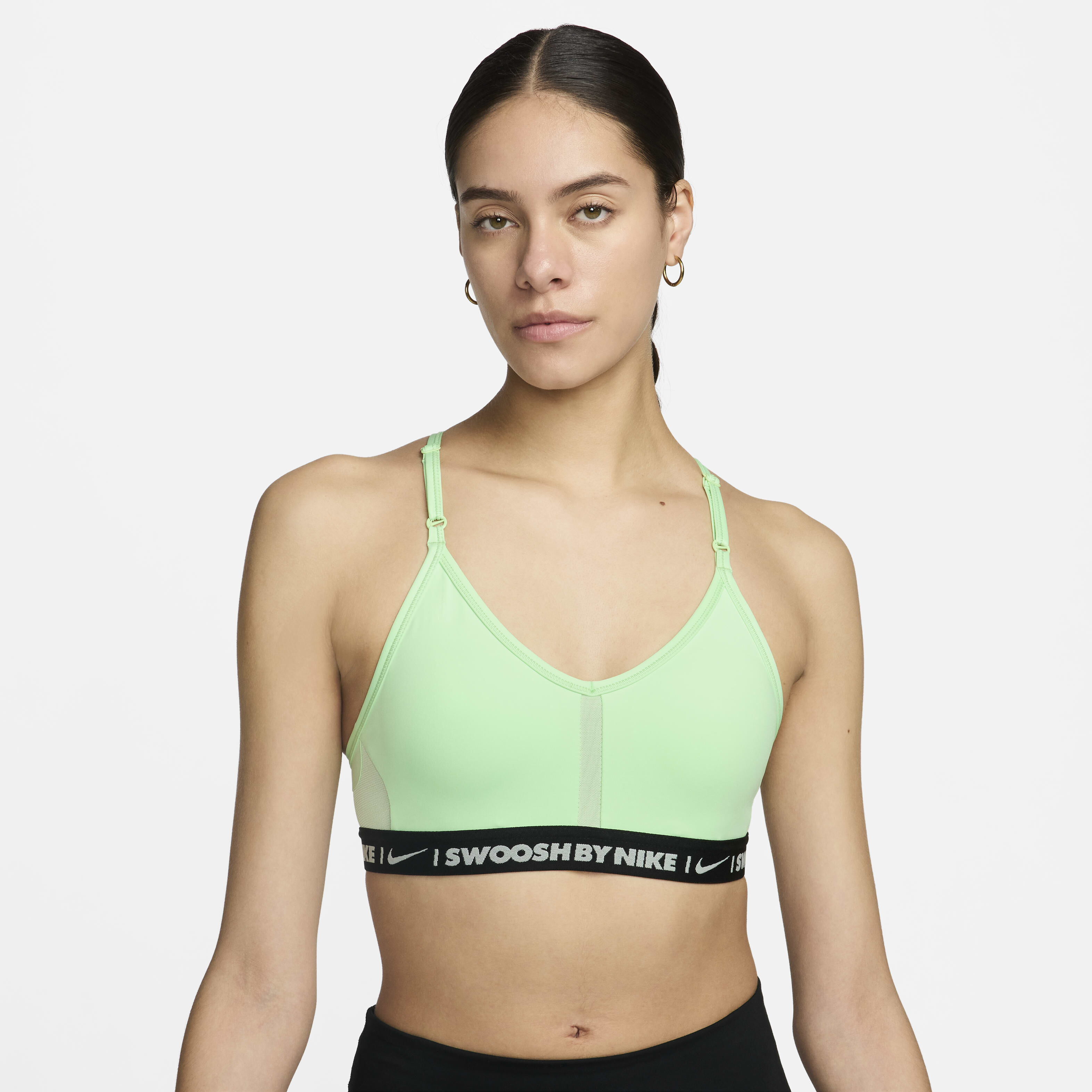 Neon green nike sports bra hotsell