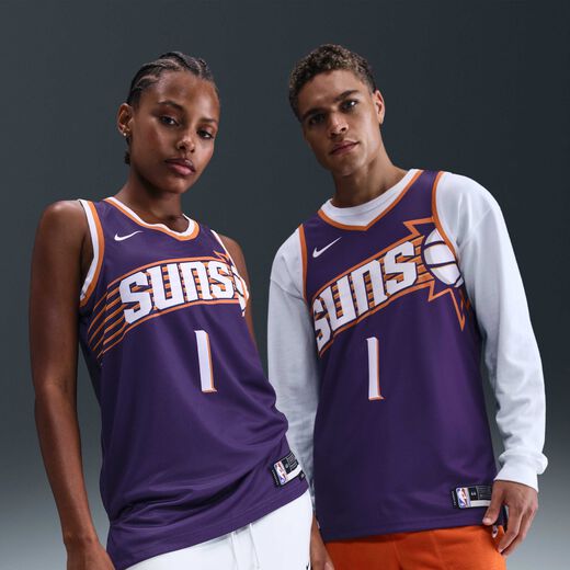 Men's Sleeveless Tank Tops-Nike, Phoenix Suns 2023/24 Icon Edition, Nike Dri-FIT NBA Swingman Jersey