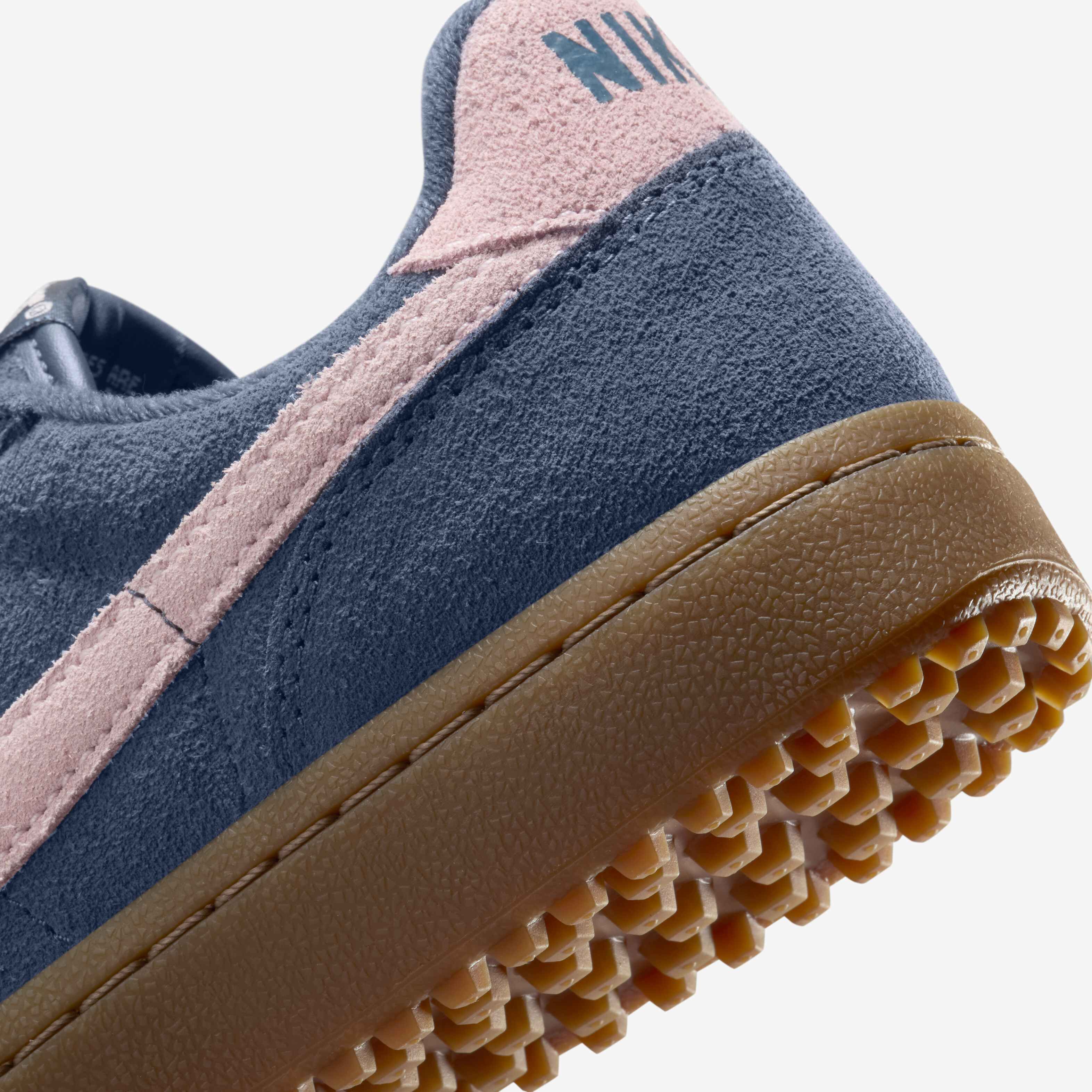 nike mauve air force 1 sneakers with gum sole