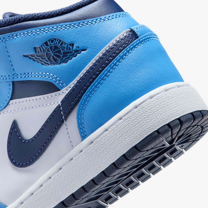 Buy Air Jordan 1 Mid Older Kids' Shoes - University Blue/White