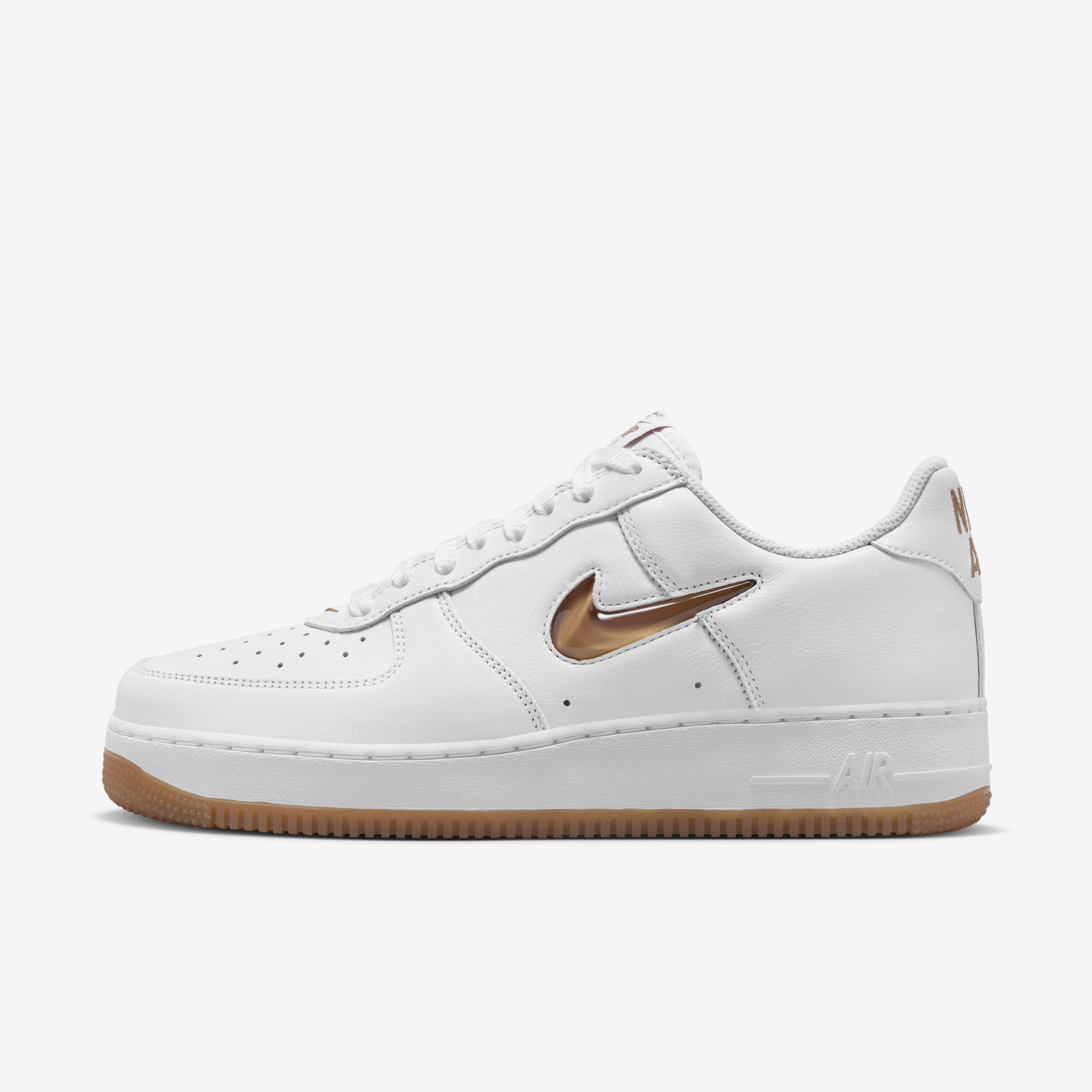 Buy Nike Air Force Low Retro Men's Shoes White/Gum Medium