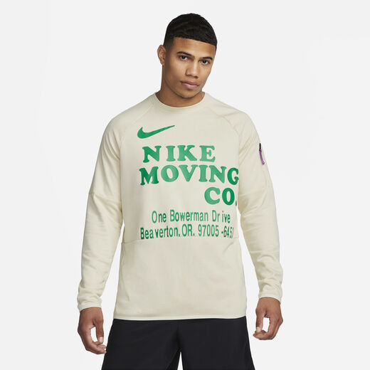 Men's Graphic T Shirts-Nike, Nike Dri-FIT, Men's Long-Sleeve Fitness Top