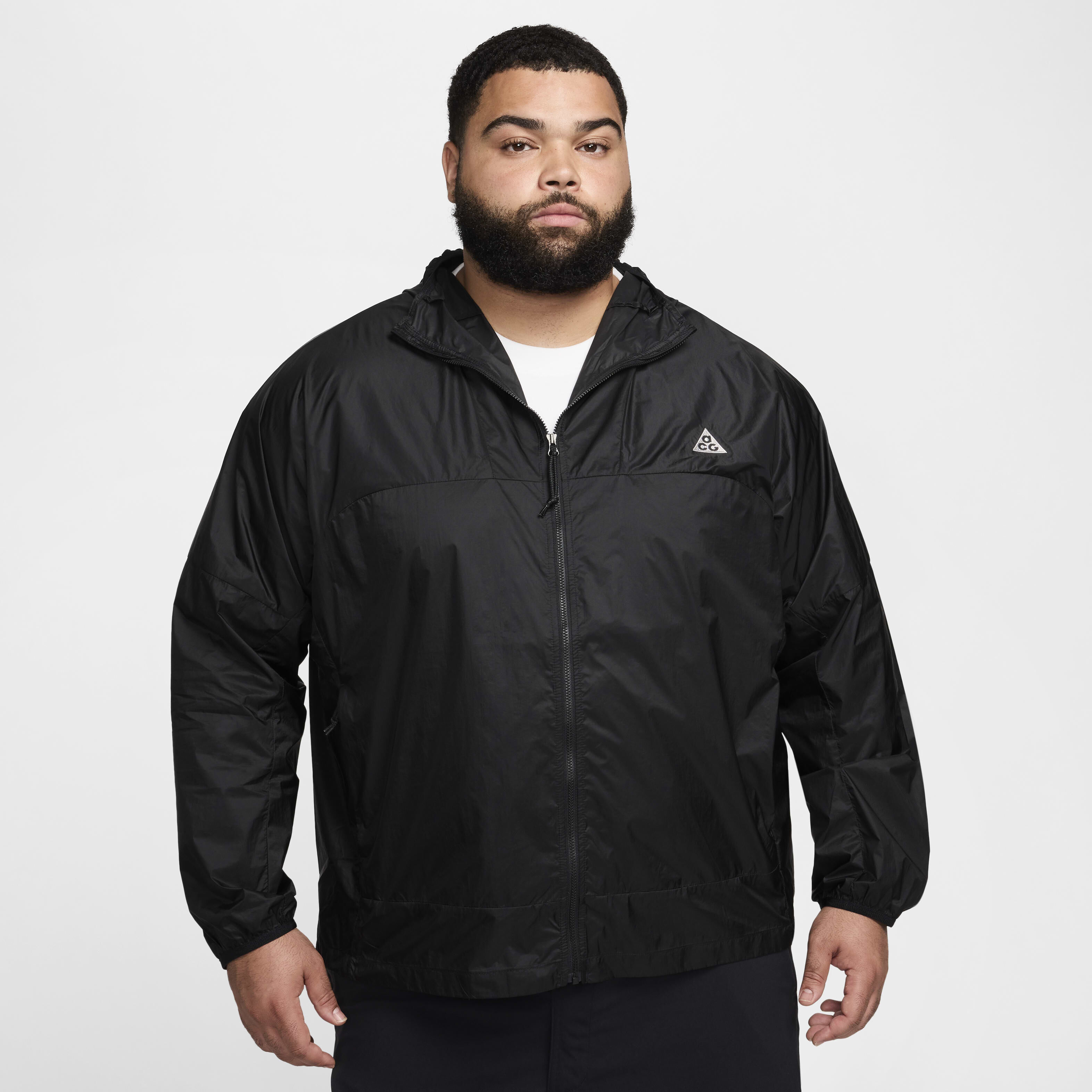 90s NIKE ACG Logo Nylon Anorak Parka 赤黒 XL ナイキ