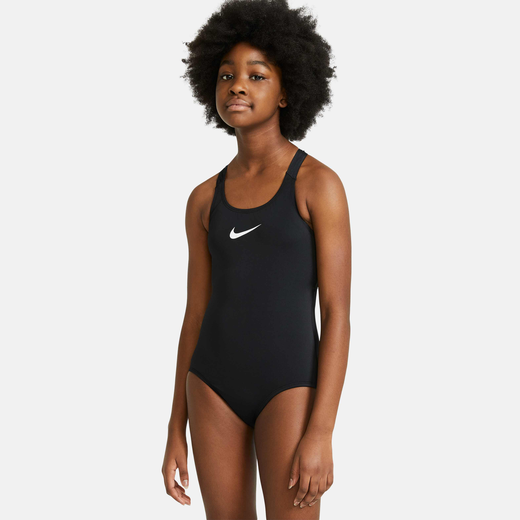 Kids' Swimwear-Nike Swim, Nike Essential, Older Kids' (Girls') Racerback 1-Piece Swimsuit