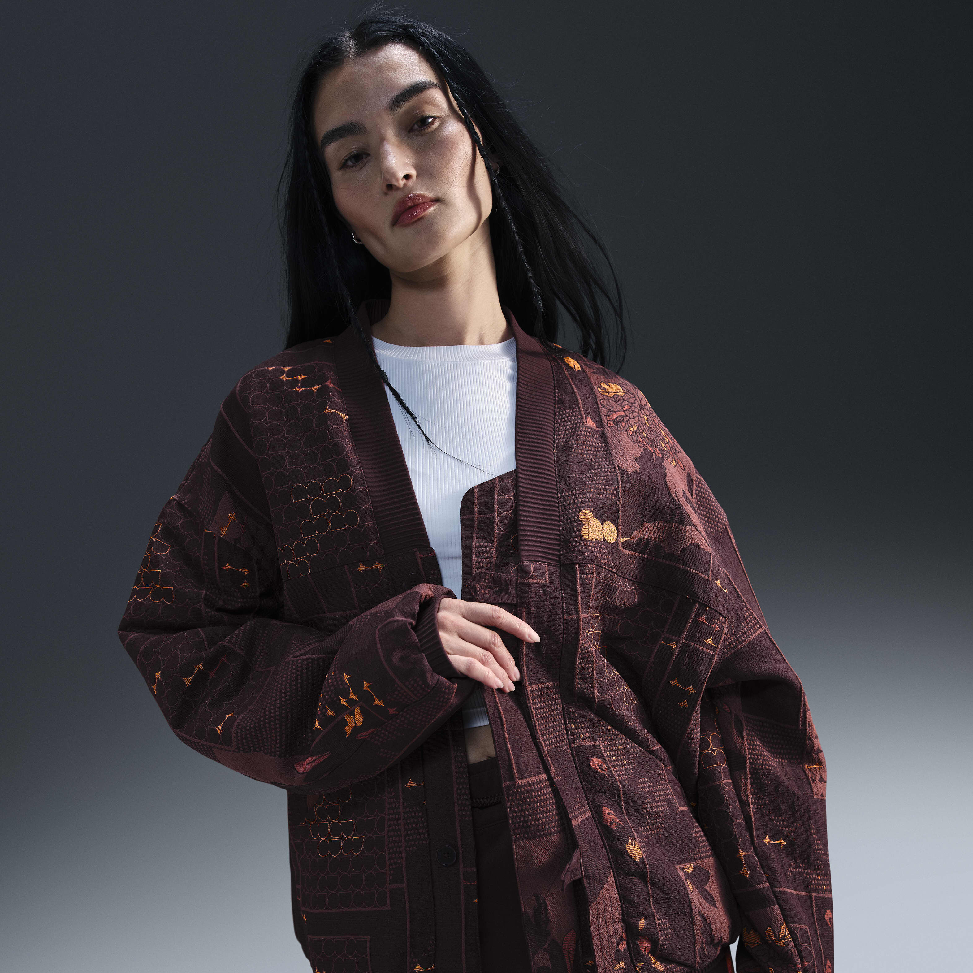 品質保証 Buy Naomi Osaka Jacquard Jacket - Burgundy Crush/Bright ウェア