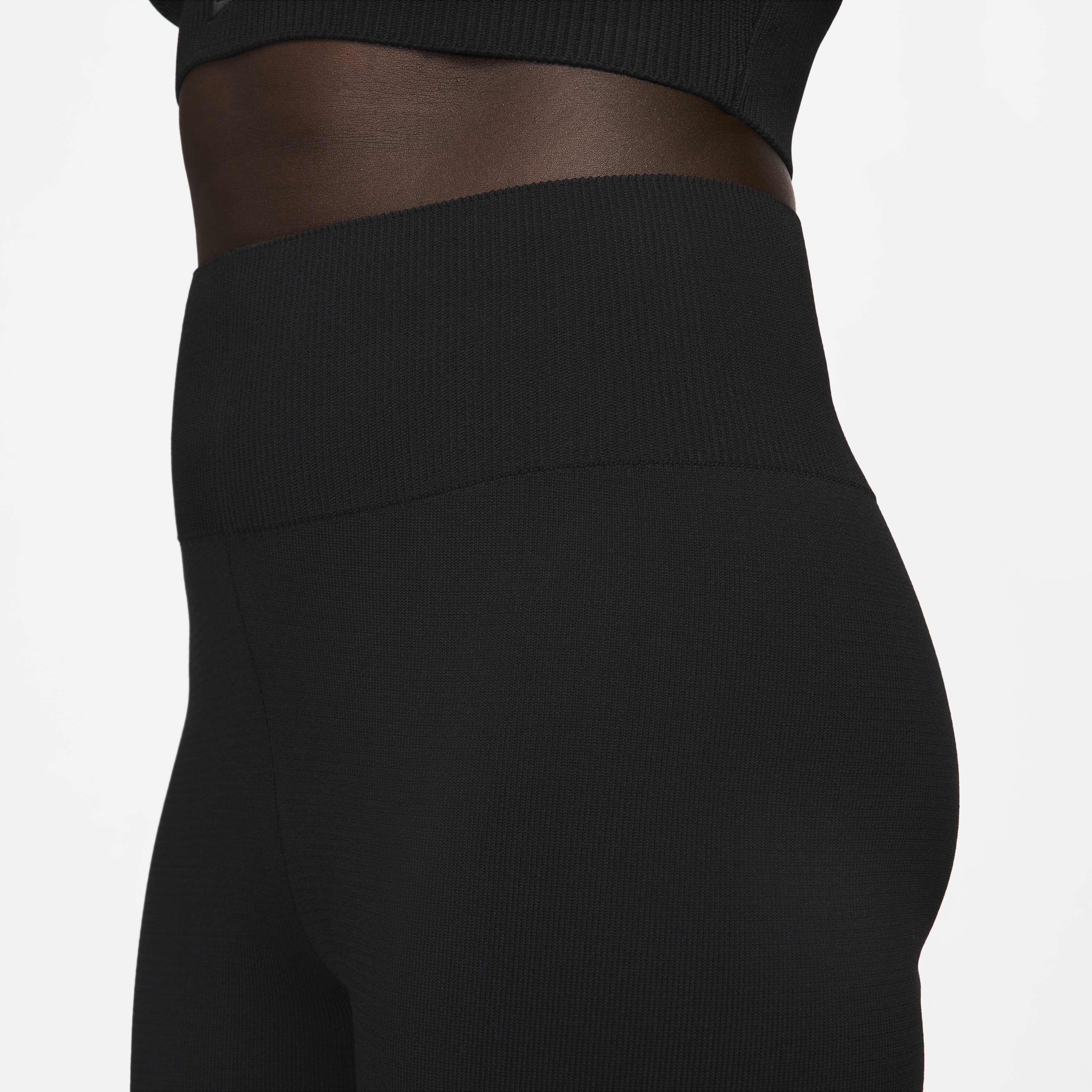 Buy Nike Sportswear Chill Knit Women s Tight High Waisted Jumper Knit Flared Trousers Nike Kuwait Official
