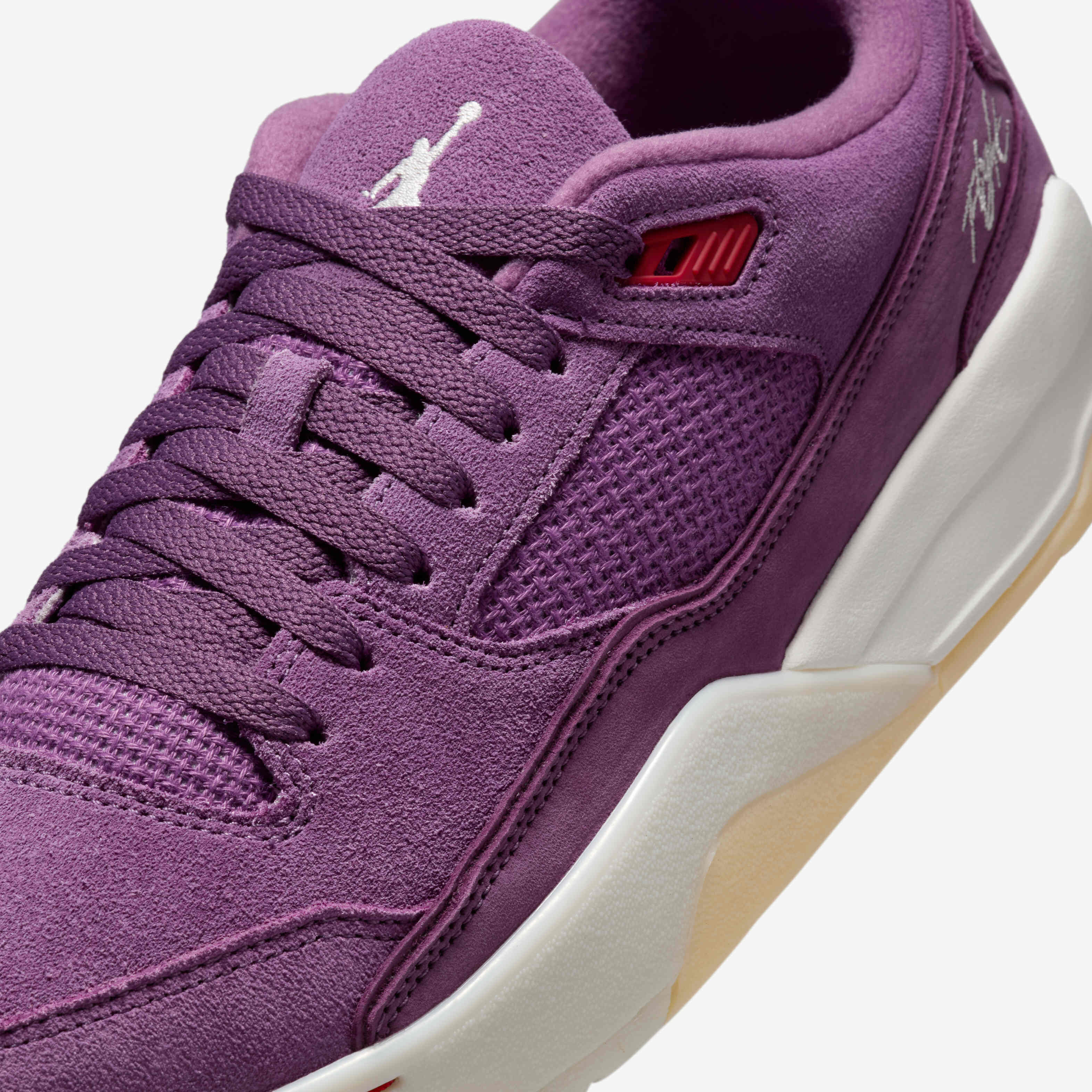 purple jordan flights