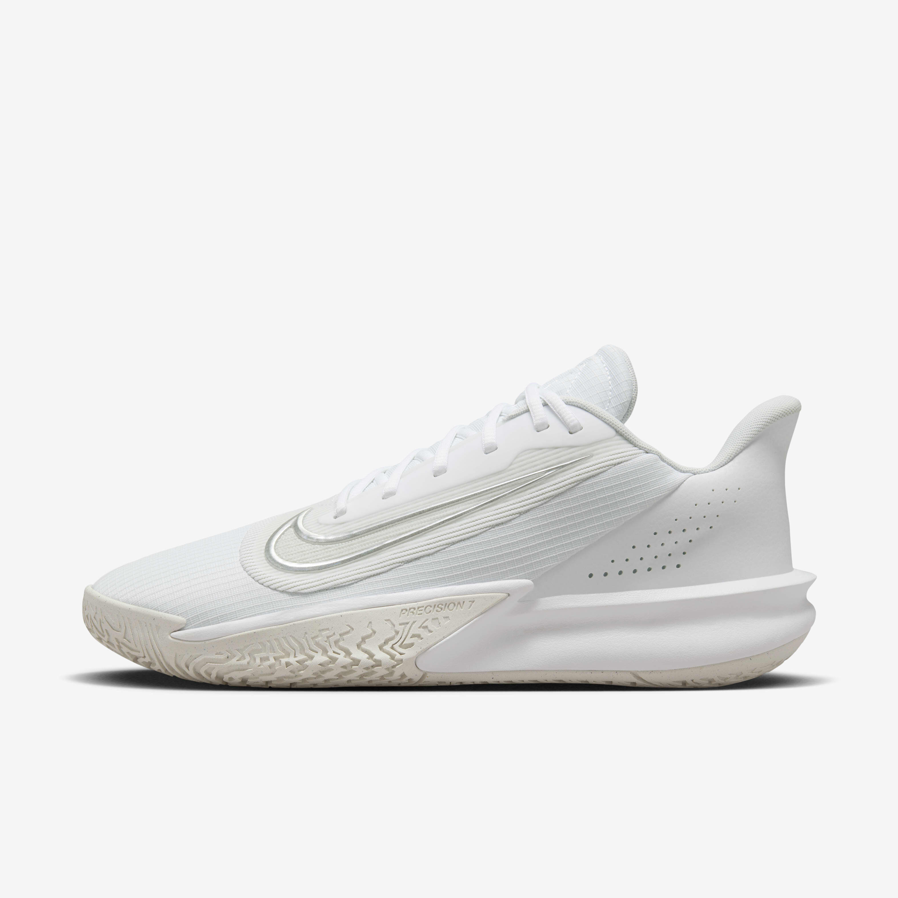 Buy Nike Precision 7 Men s Basketball Shoes White Photon Dust Light Smoke Grey Nike Kuwait Official