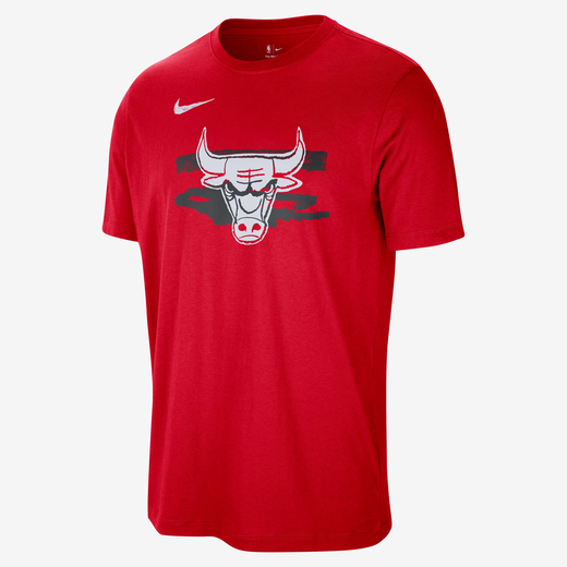 Basketball Tops & T-Shirts-Nike, Chicago Bulls Courtside, Men's Nike NBA T-Shirt
