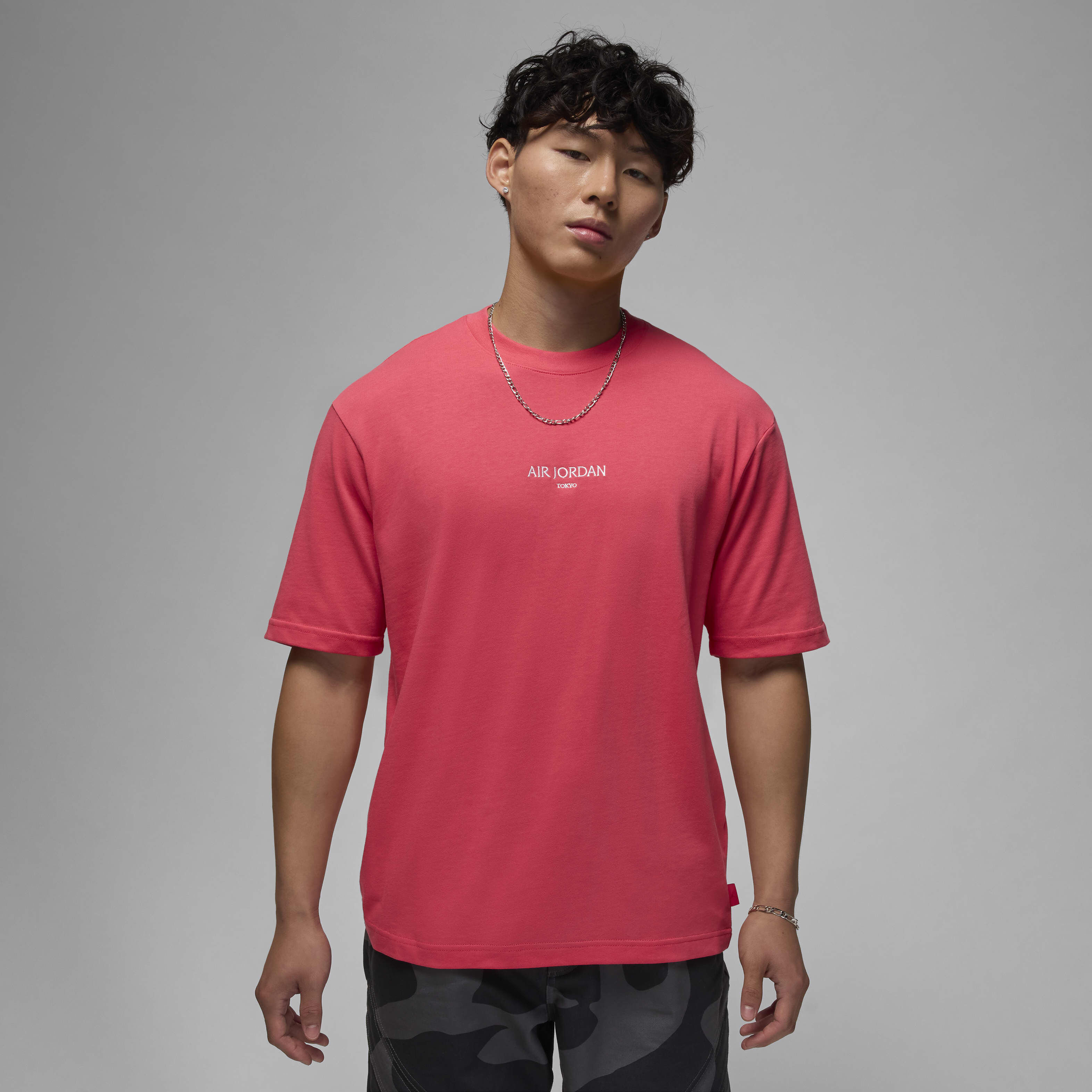 Buy Air Jordan Men's Tokyo T-Shirt - Aster Pink/White | Nike