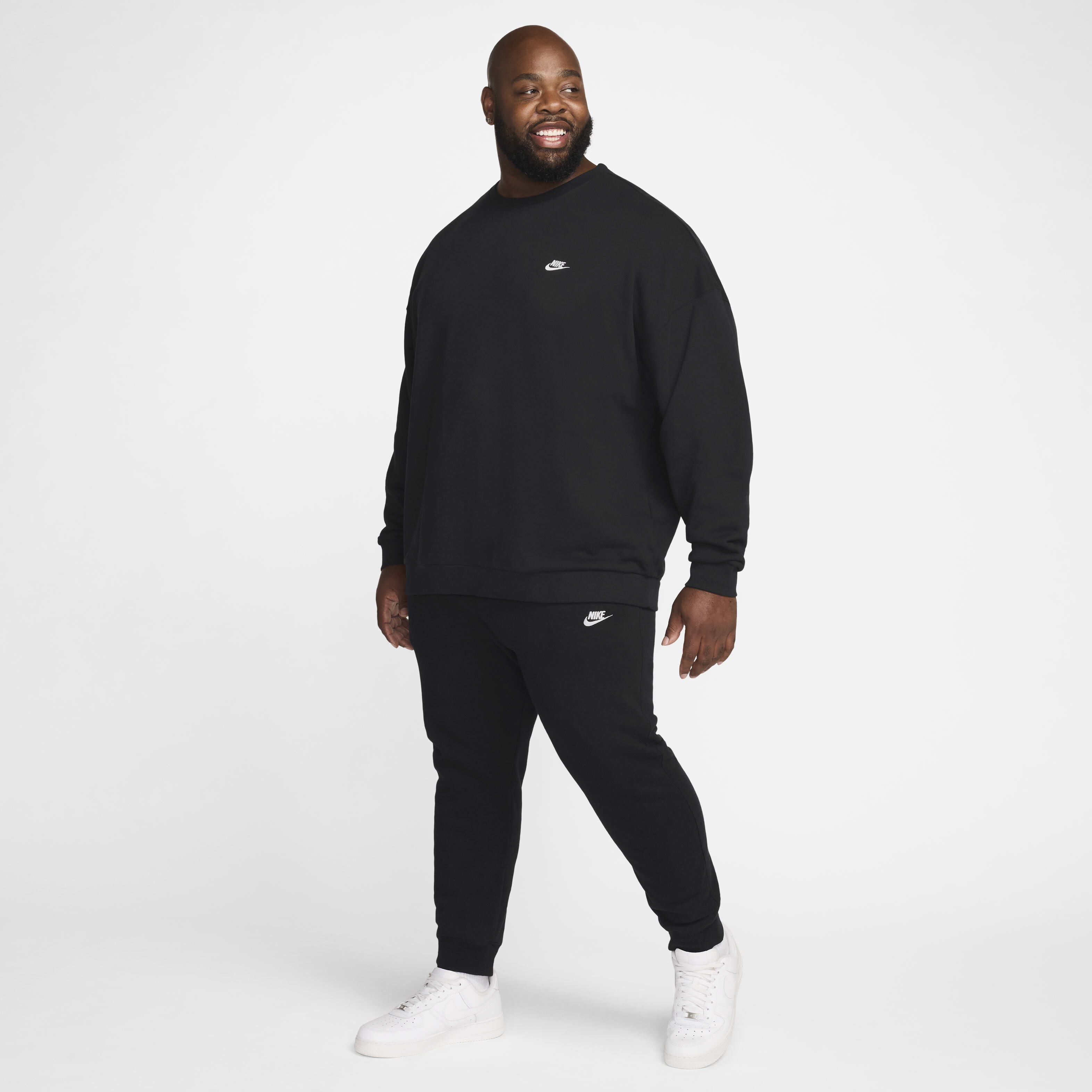 Nike french terry crew sale