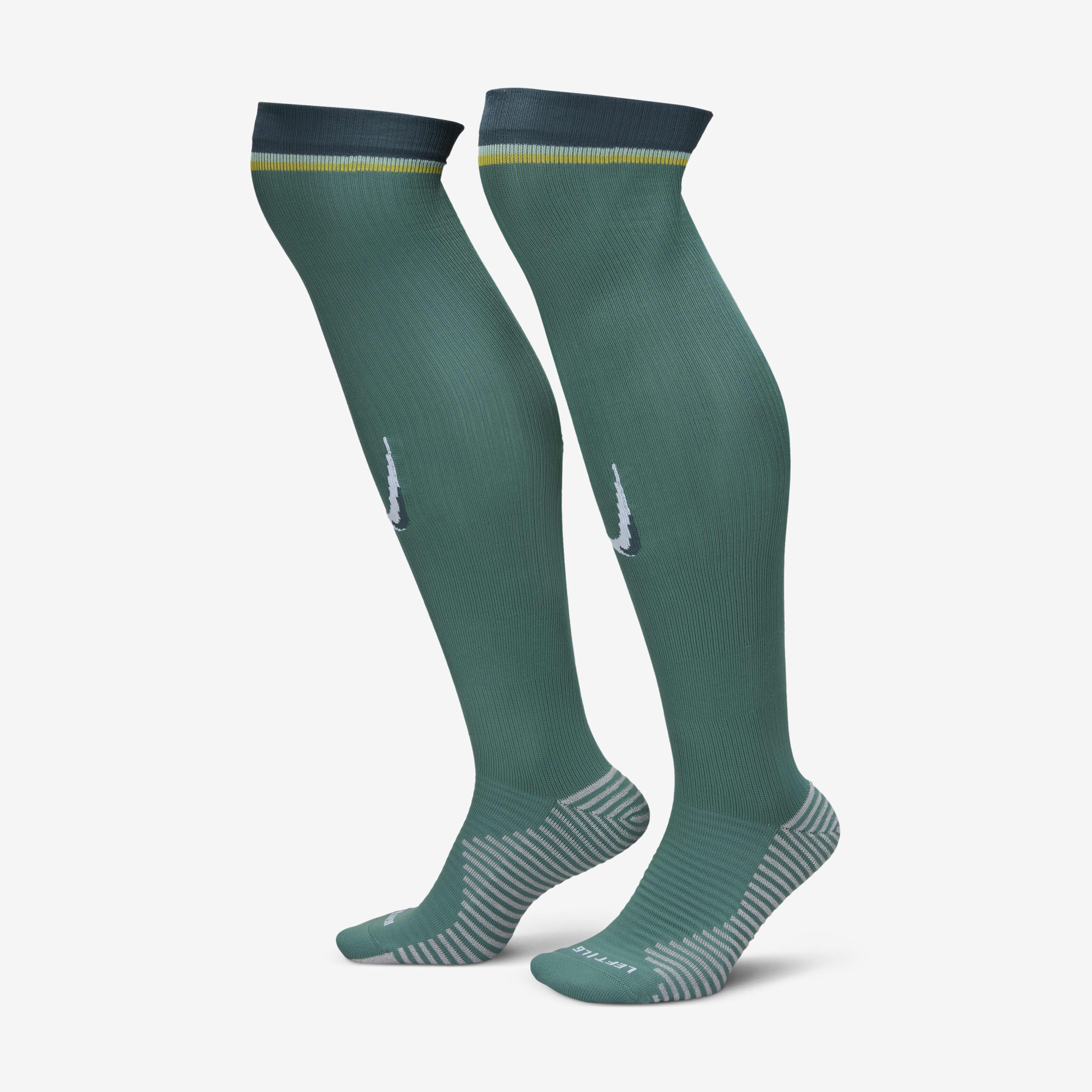 Buy Tottenham Hotspur 2024 25 Strike Third Nike Football Knee High Sock Bicoastal Faded Spruce Enamel Green White Nike Kuwait Official