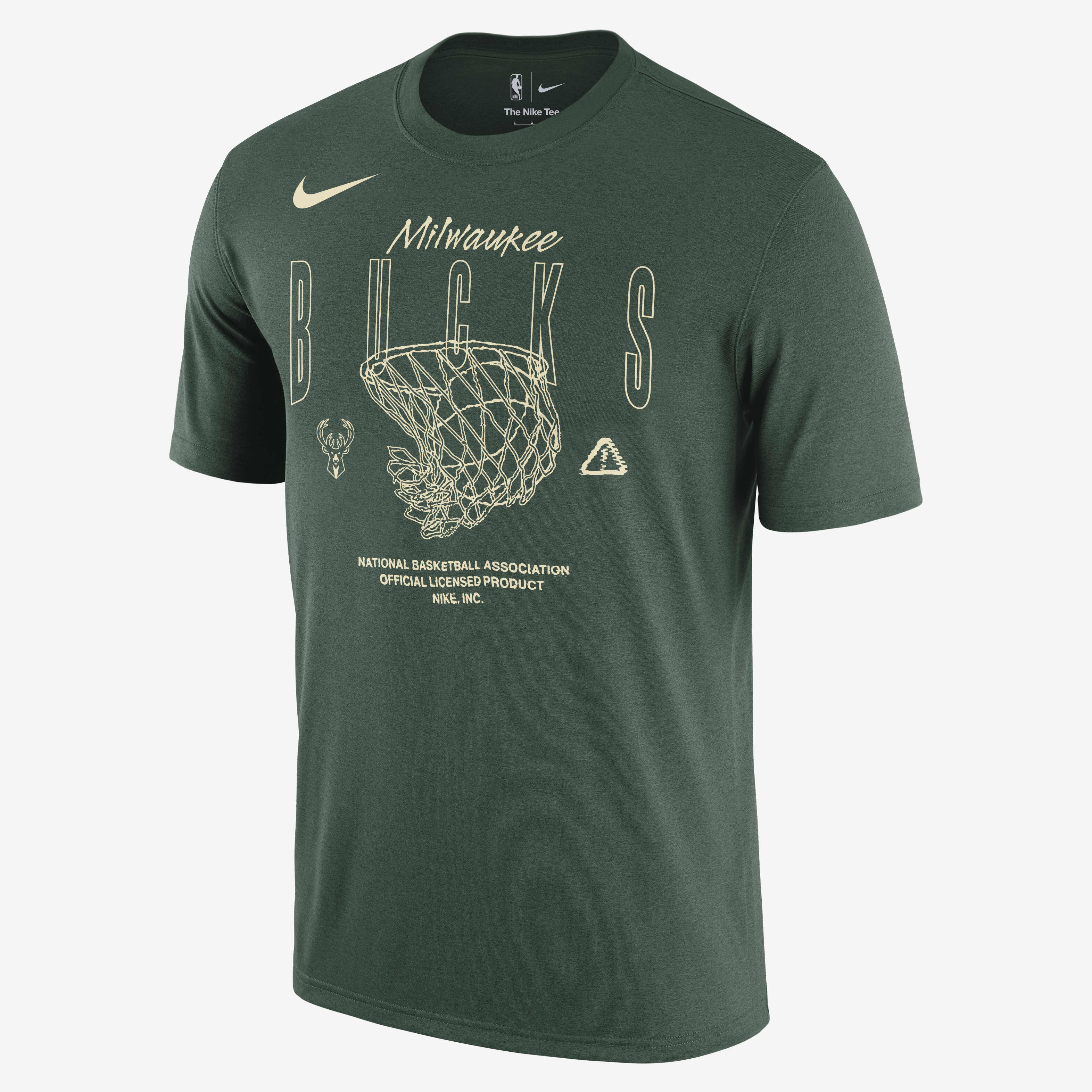 Buy Milwaukee Bucks Courtside Max90 Men s Nike NBA T Shirt Nike Kuwait Official