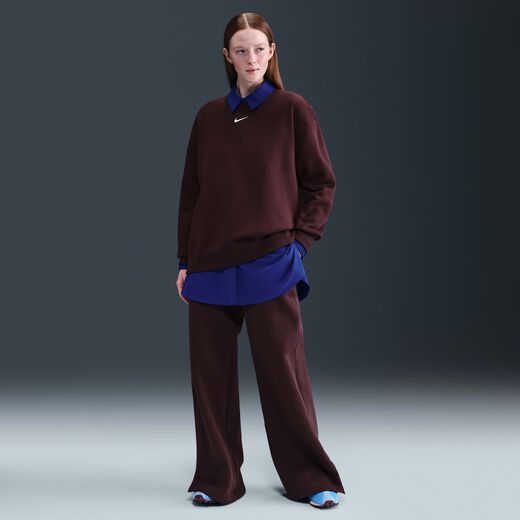 Trousers & Tights-Nike, Nike Sportswear Phoenix Fleece, Women's High-Waisted Wide-Leg Trousers