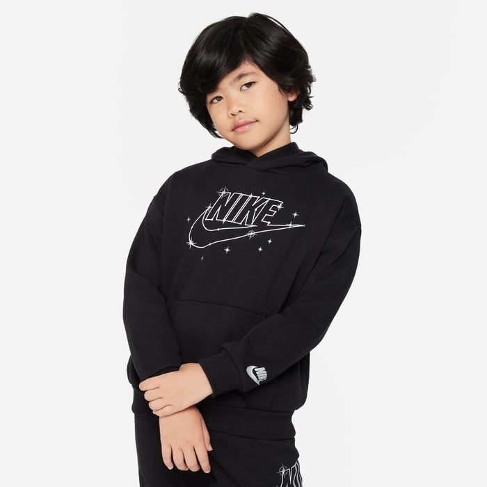 Buy Nike Sportswear Shine Fleece Pullover Hoodie Little Kids Hoodie Nike Kuwait Official