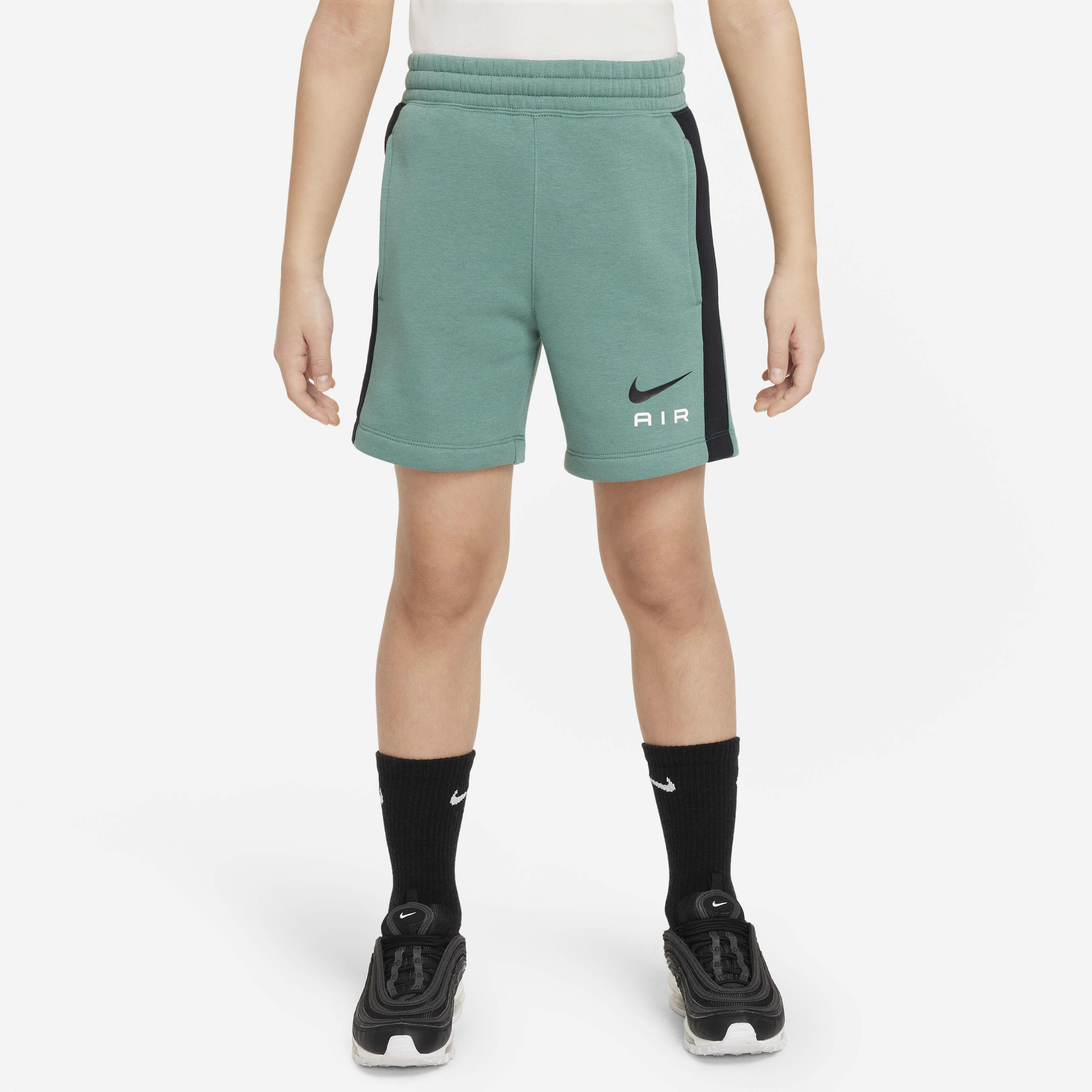 Buy Nike Air Older Kids' (Boys') Fleece Shorts Bicoastal/Black