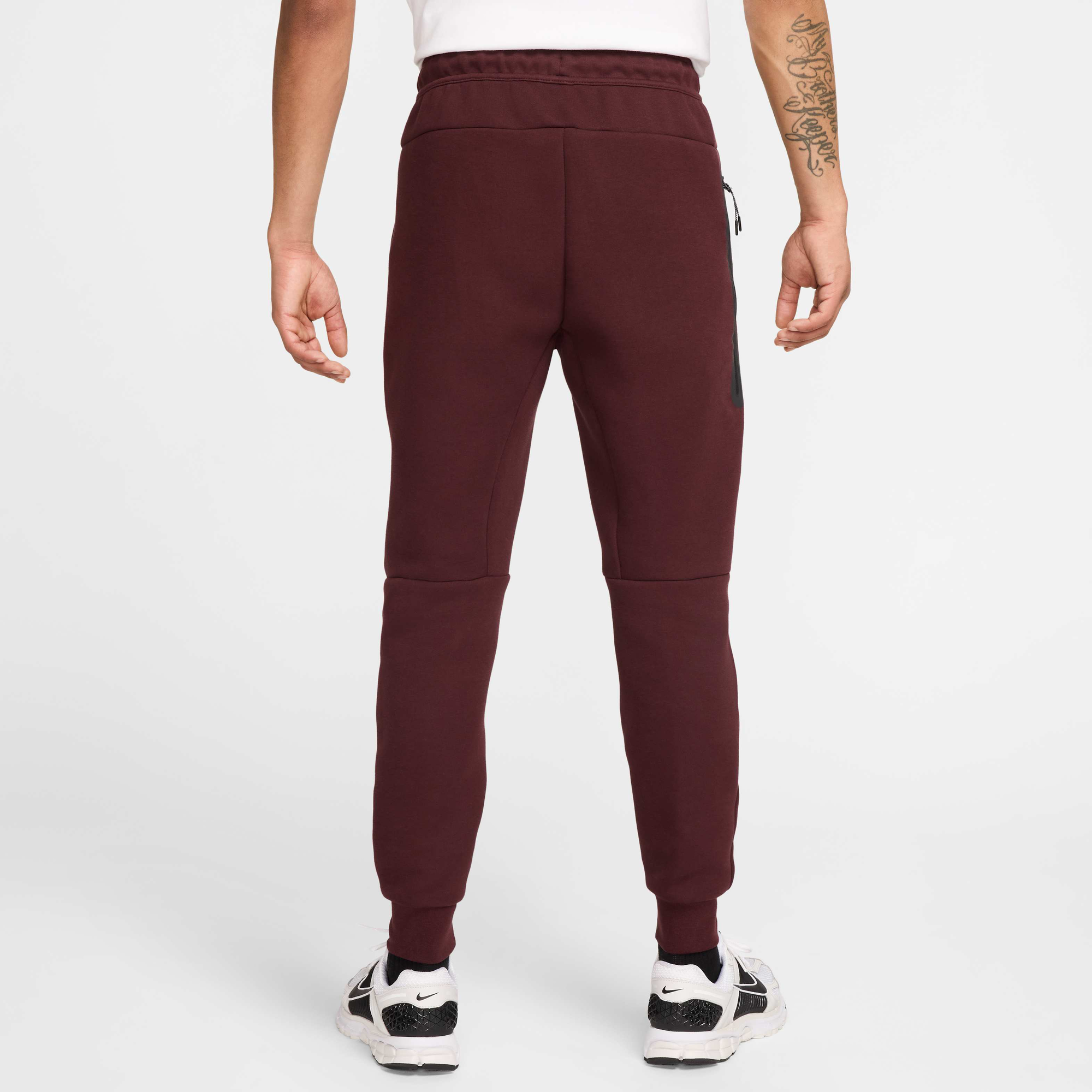 Buy Nike Tech Men s Fleece Joggers Burgundy Crush Black Nike Kuwait Official