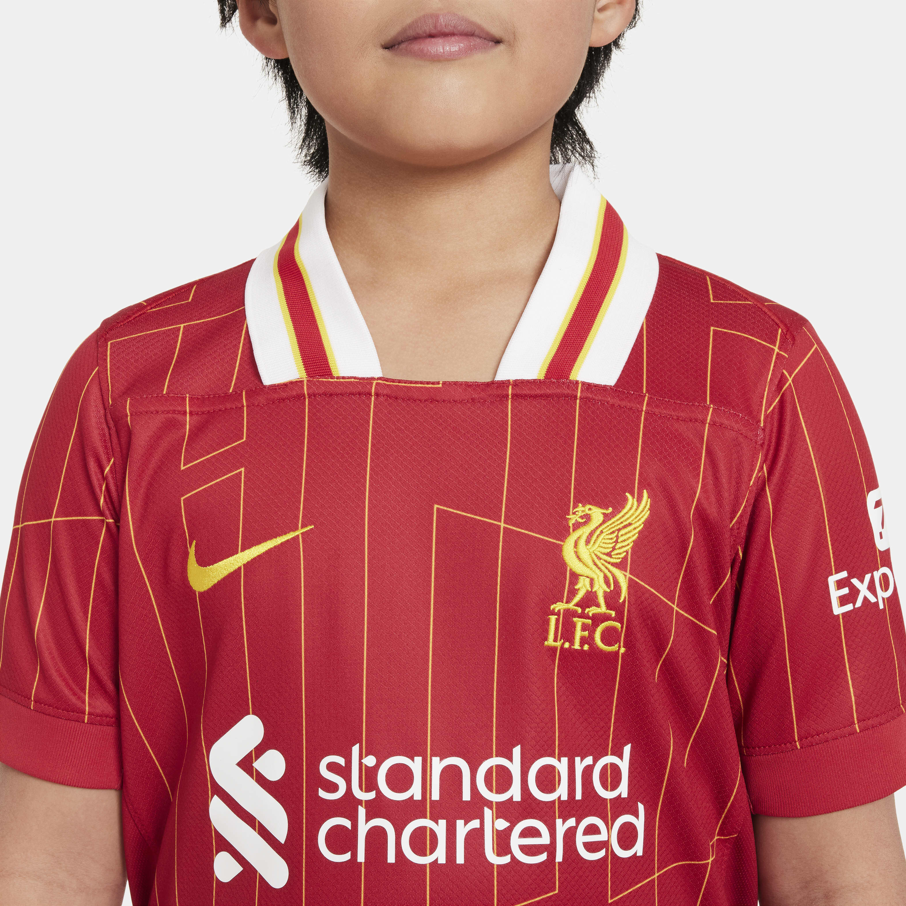 Buy Liverpool F.C. 2024 25 Stadium Home Older Kids Nike Dri FIT Football Replica Shirt Nike Kuwait Official