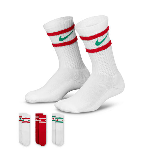 إكسسوارات ومعدات للأطفال-نايكي, نايكي, جوارب ستريبد فيذر كرو للأطفال الصغار (3 أزواج)