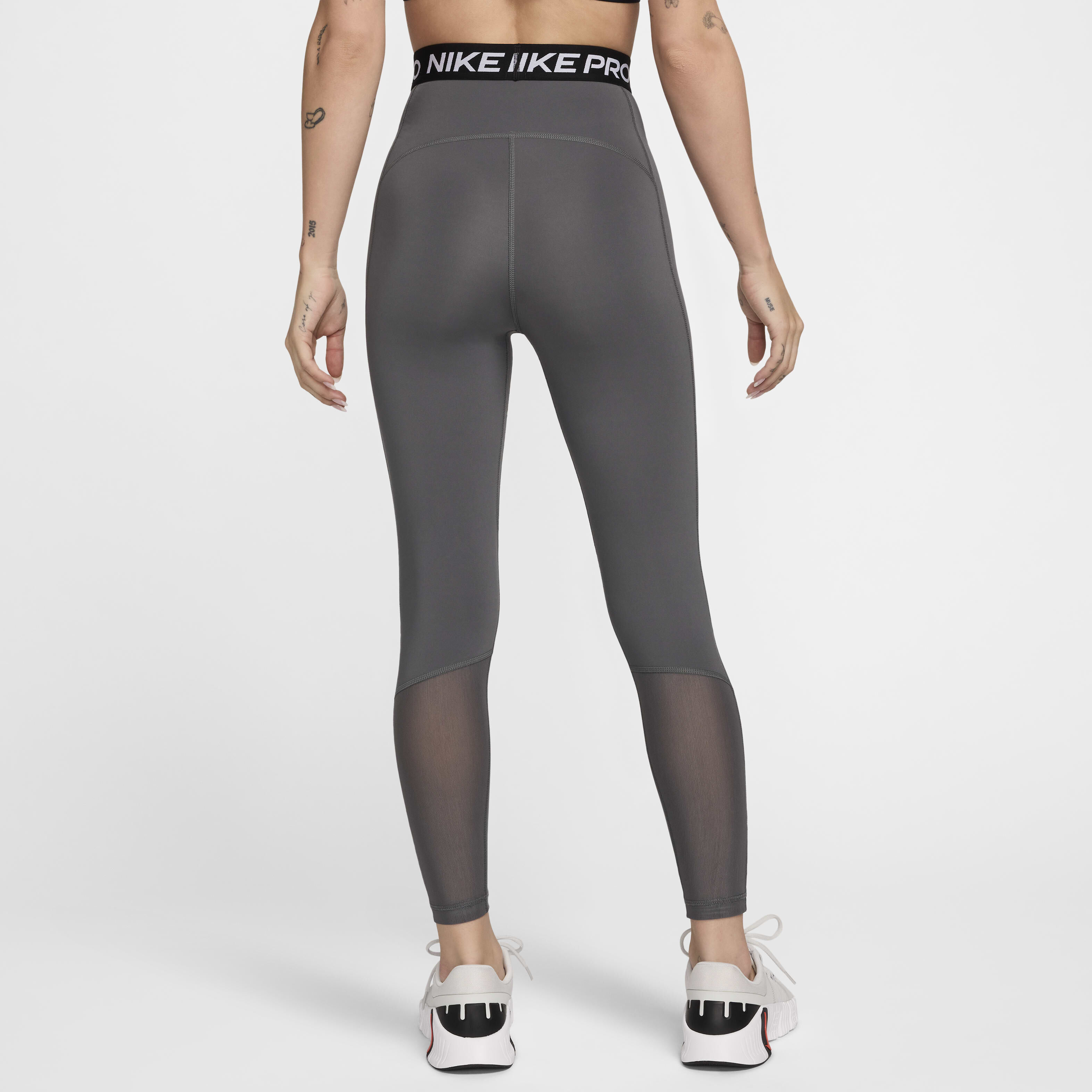 Buy Nike Pro Women s High Waisted 7 8 Mesh Panelled Leggings Nike Kuwait Official