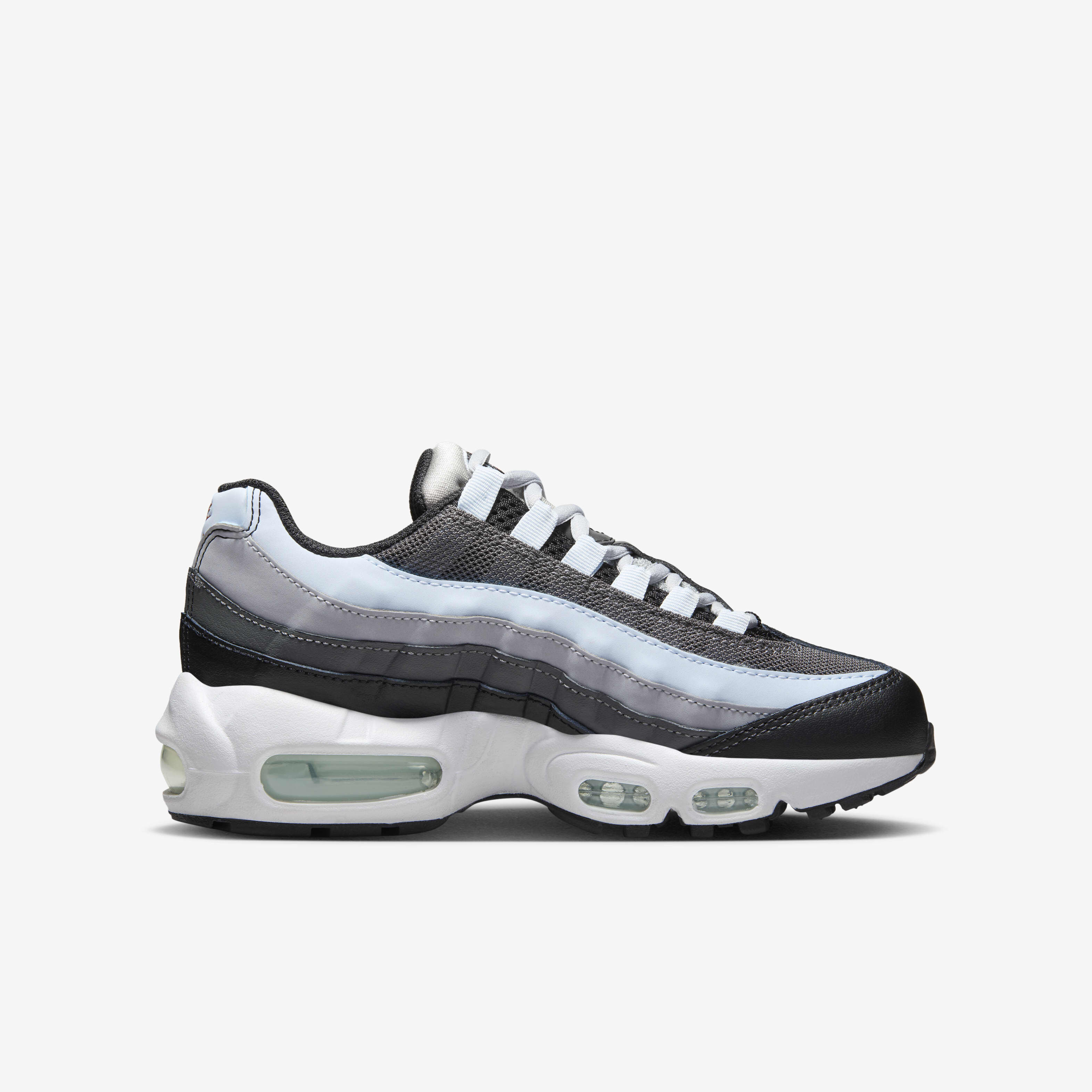 Buy Nike Air Max 95 Recraft Older Kids Shoes Wolf Grey Black Blue Tint Rugged Orange Nike Kuwait Official