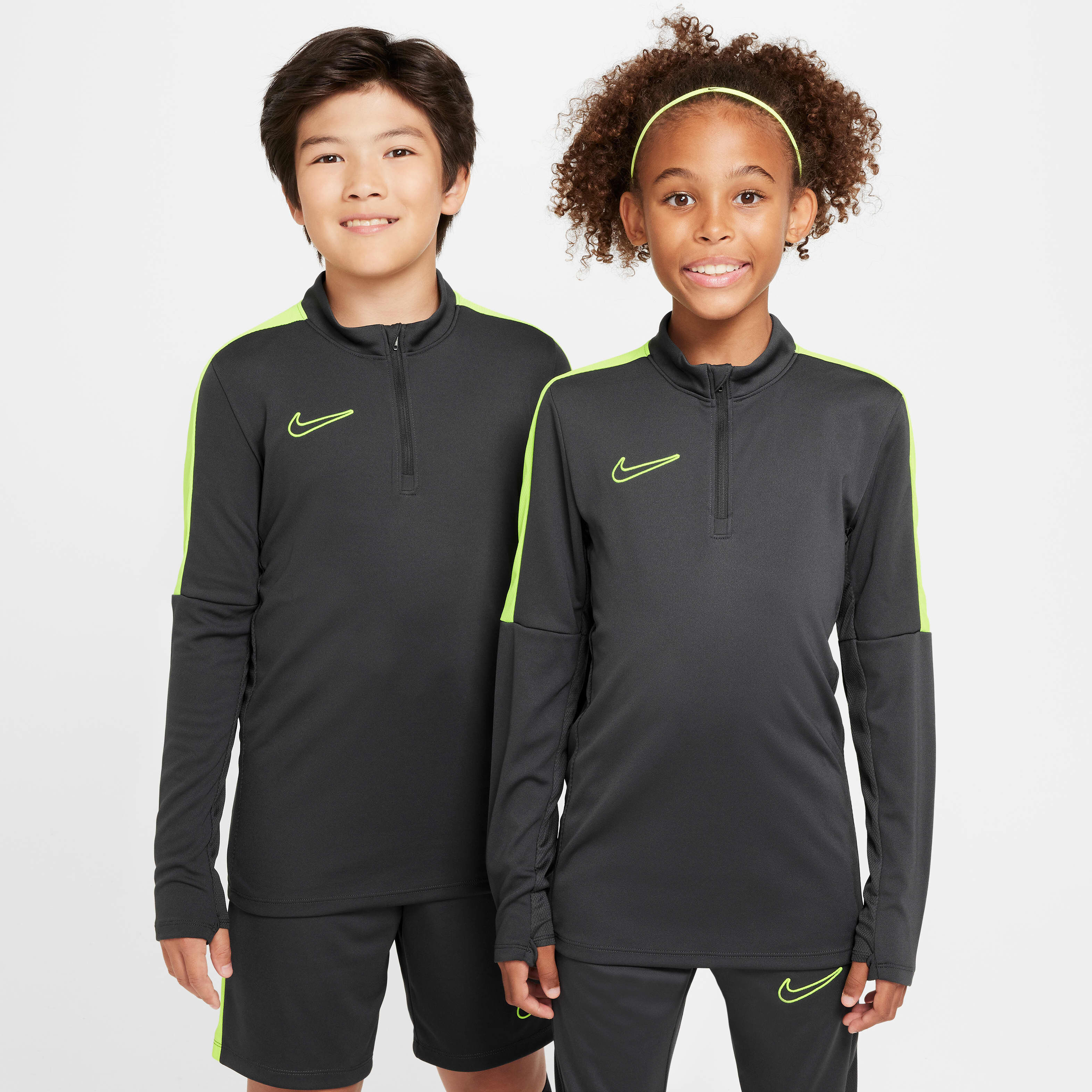 Buy Nike Dri FIT Academy Older Kids Football Drill Top Anthracite Volt Volt Nike Kuwait Official