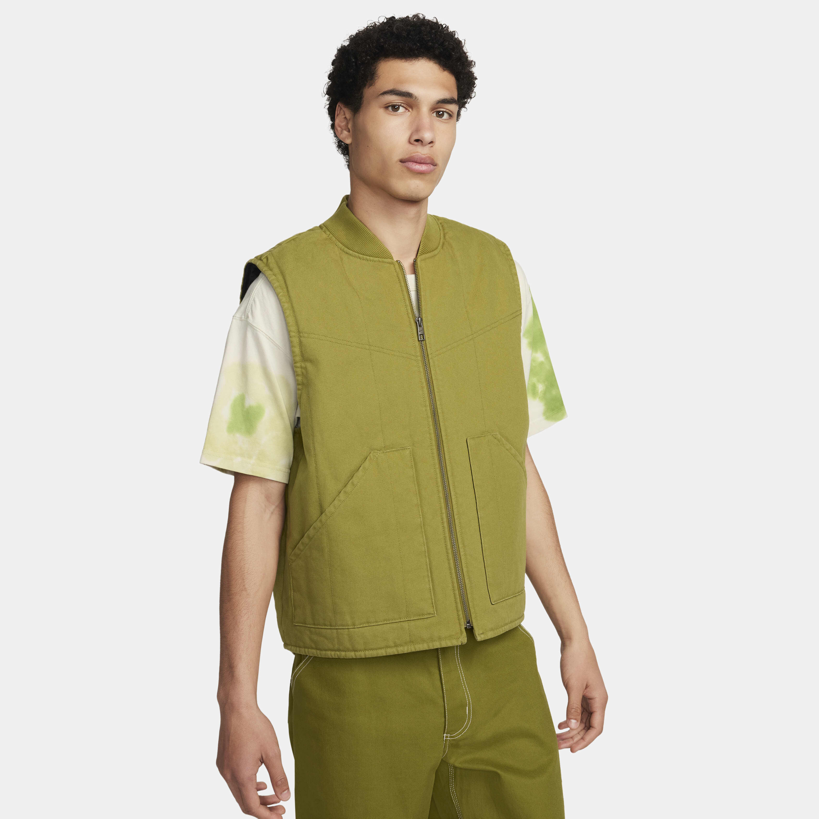 Buy Nike Life Men s Padded Gilet Pacific Moss Pacific Moss Nike Kuwait Official