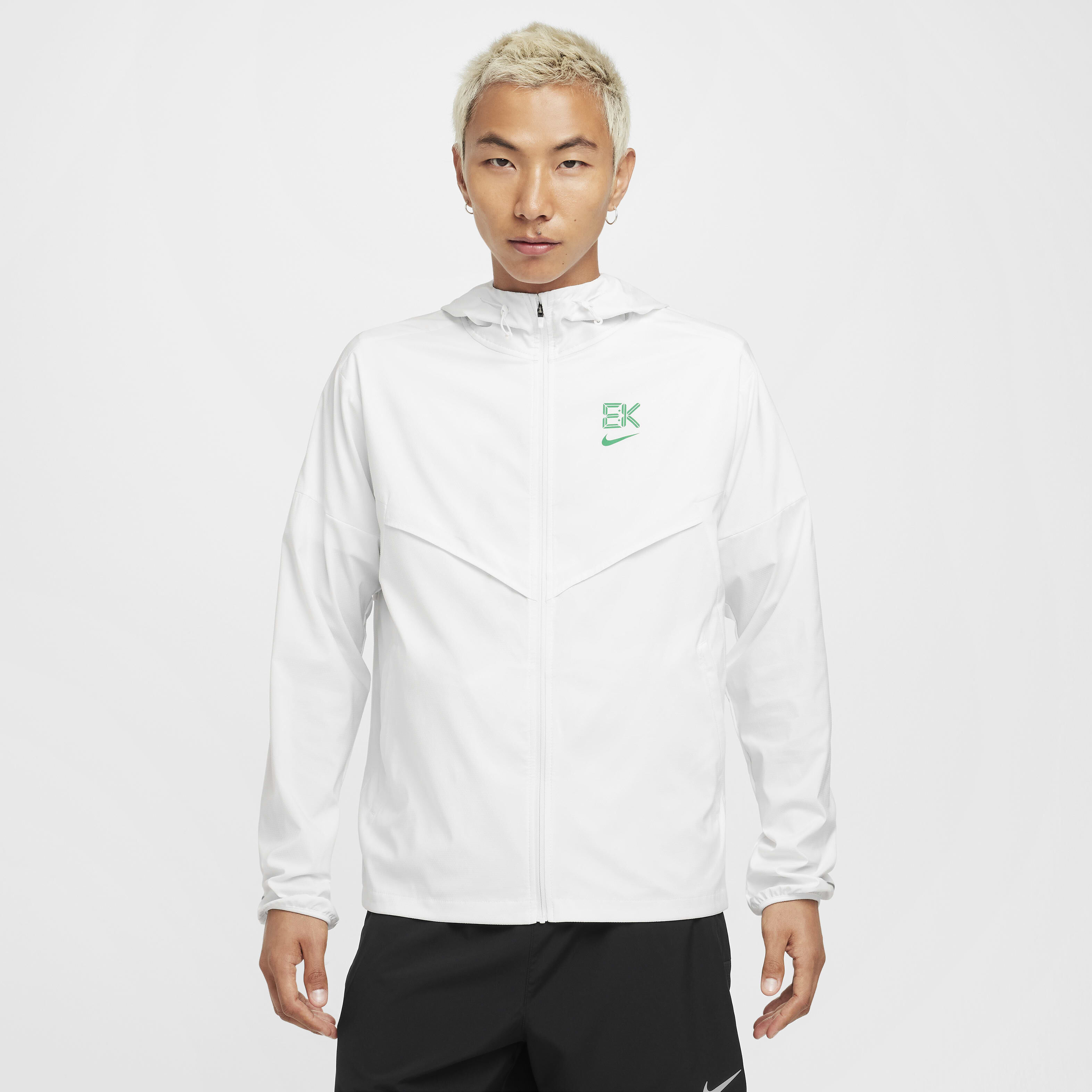 Nike white jacket mens shop
