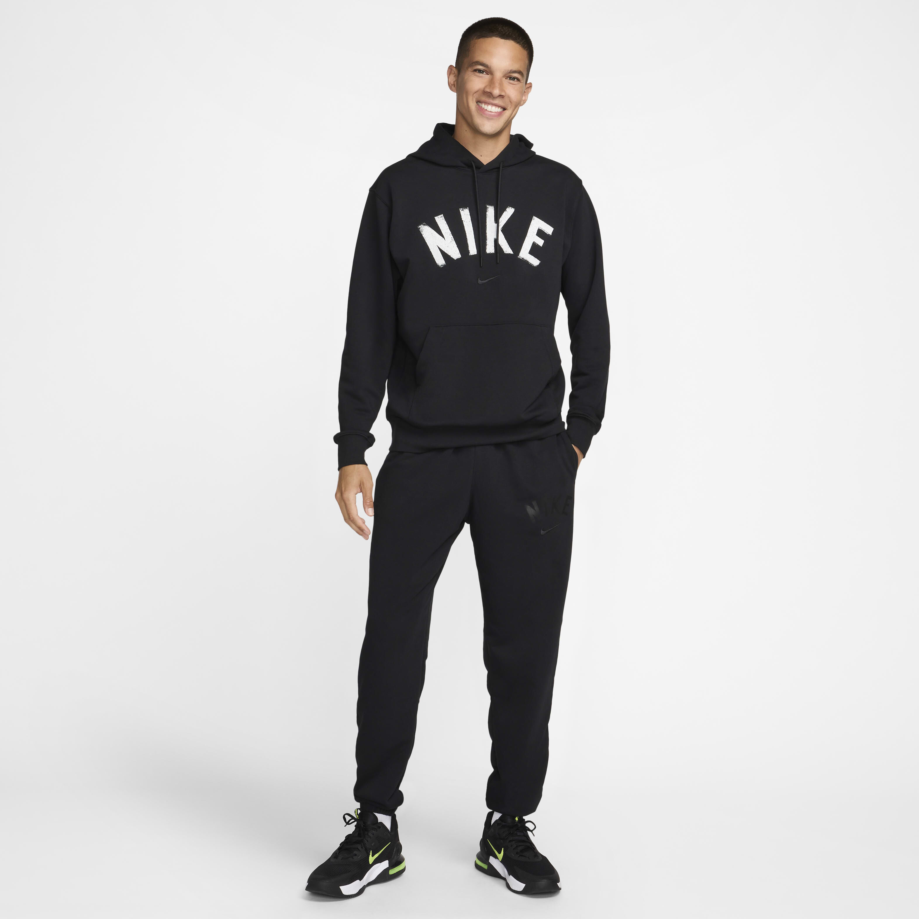 Buy Nike Swoosh Men s Dri FIT Fleece Fitness Joggers Nike Kuwait Official