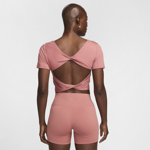 Shorts & Tees-Nike, Nike One Classic, Women's Dri-FIT Short-Sleeve Cropped Twist Top