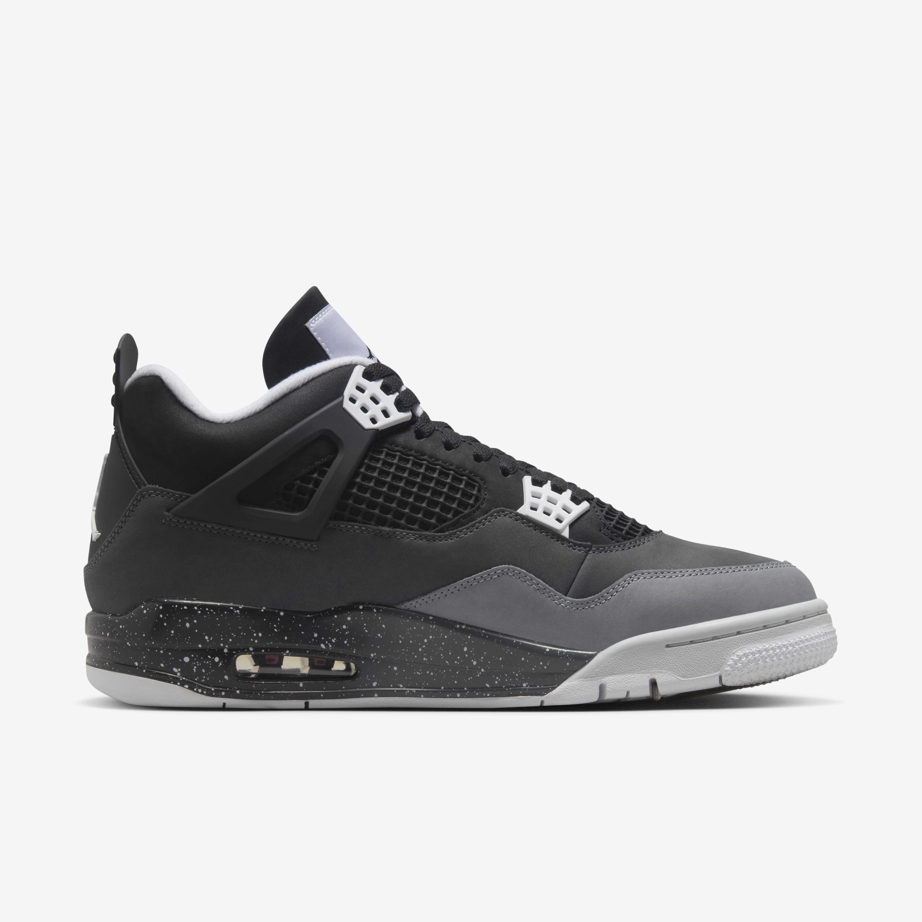 Mens jordan retro 4 black best sale