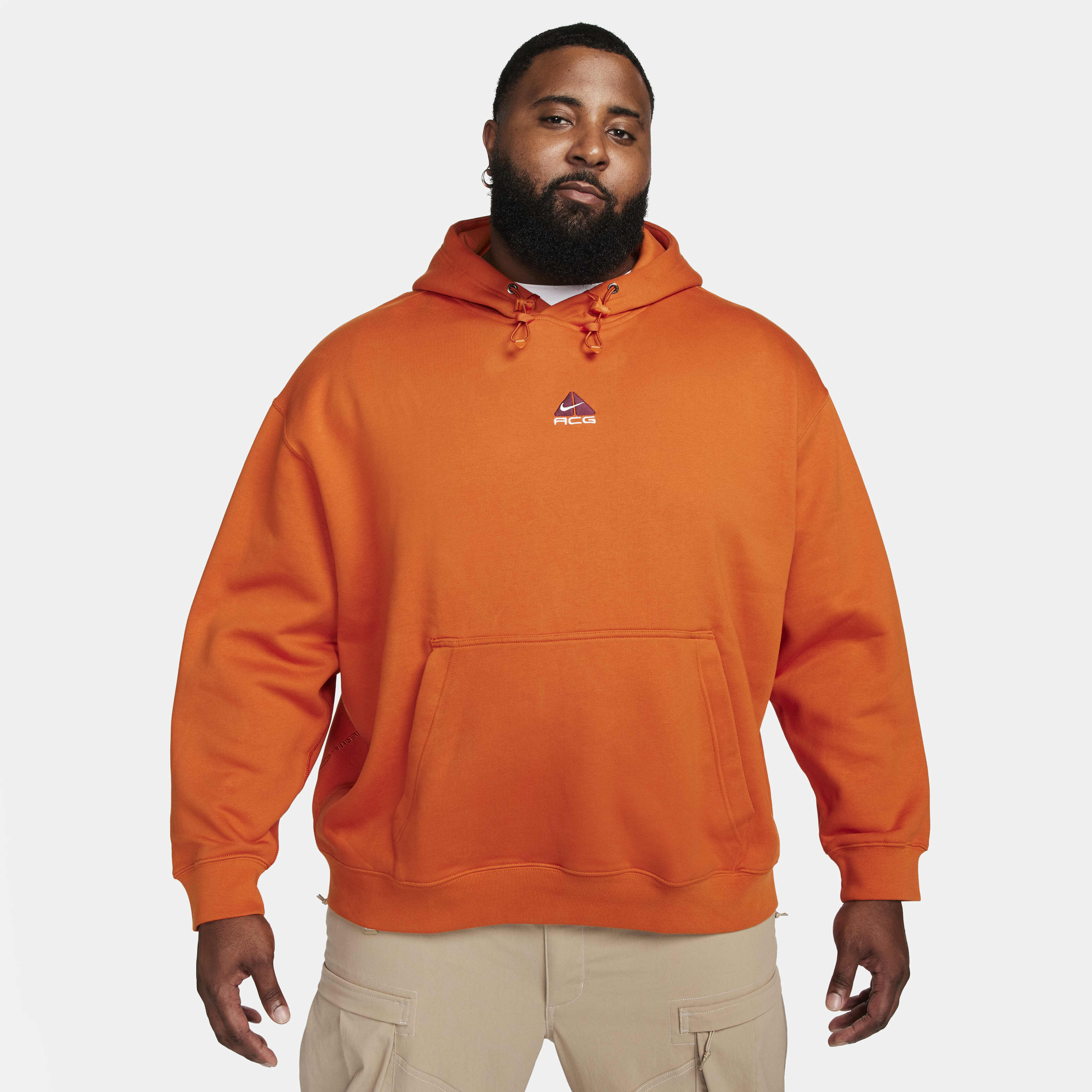 nike acg orange hoodie